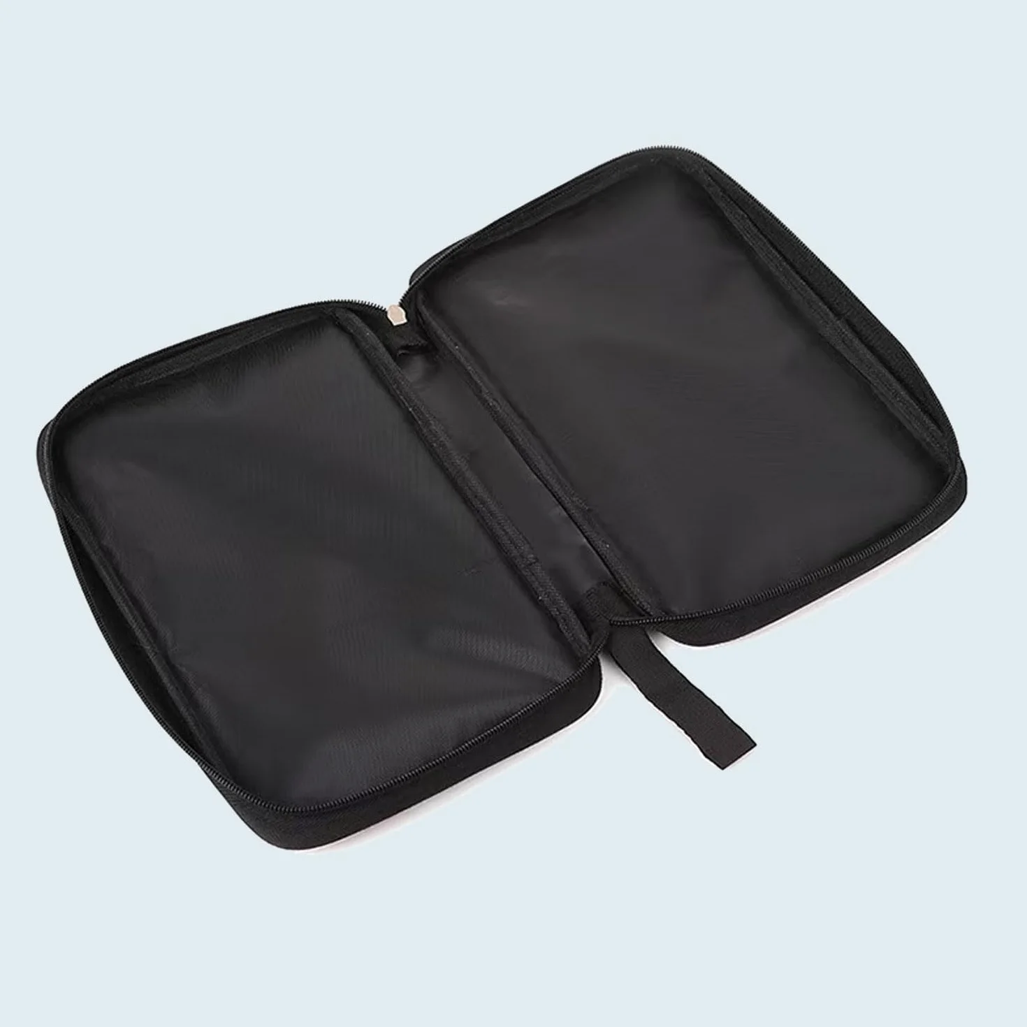 Housse Raquette de Tennis de Table Étui Portable Noir pour 2 Raquettes et 3 Balles, Sac de Transport Ping Pong, Léger et Résistant (Polyester)