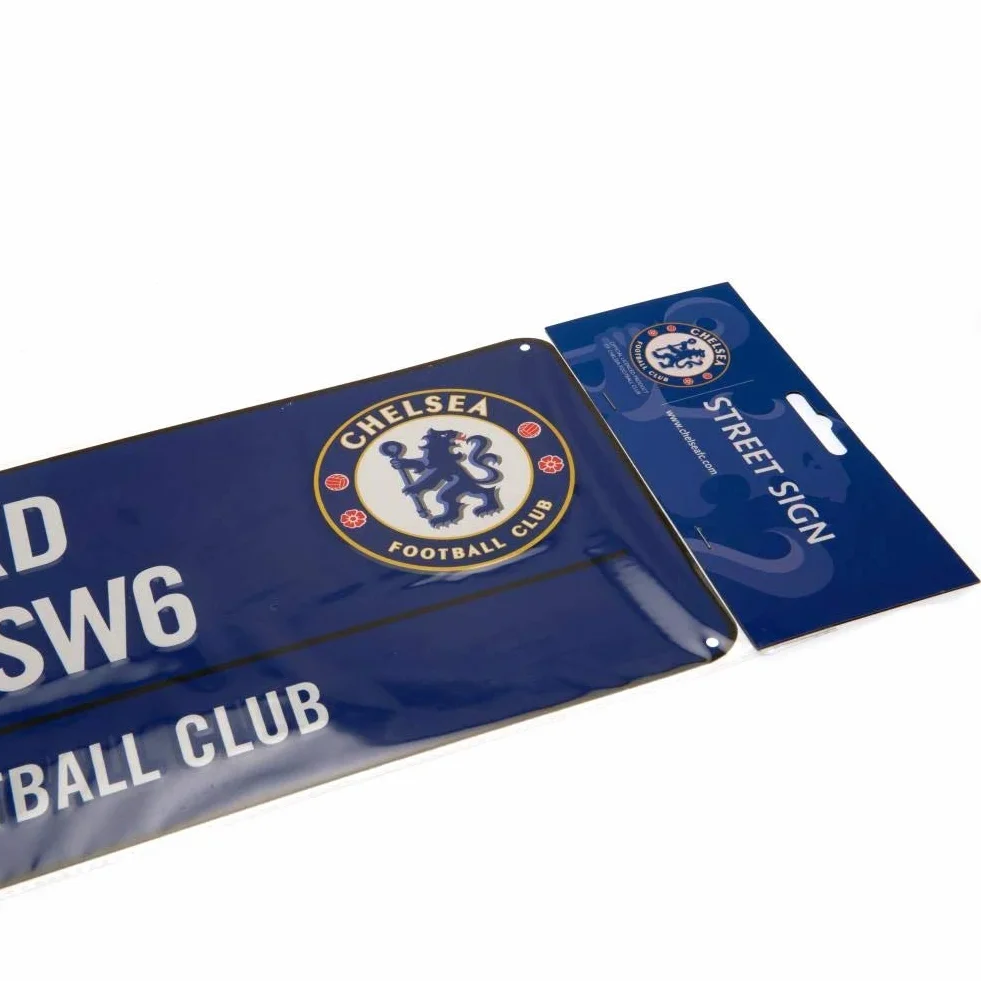 Chelsea FC Officiel Bleu Stamford Bridge Street Sign 18cm x 40cm