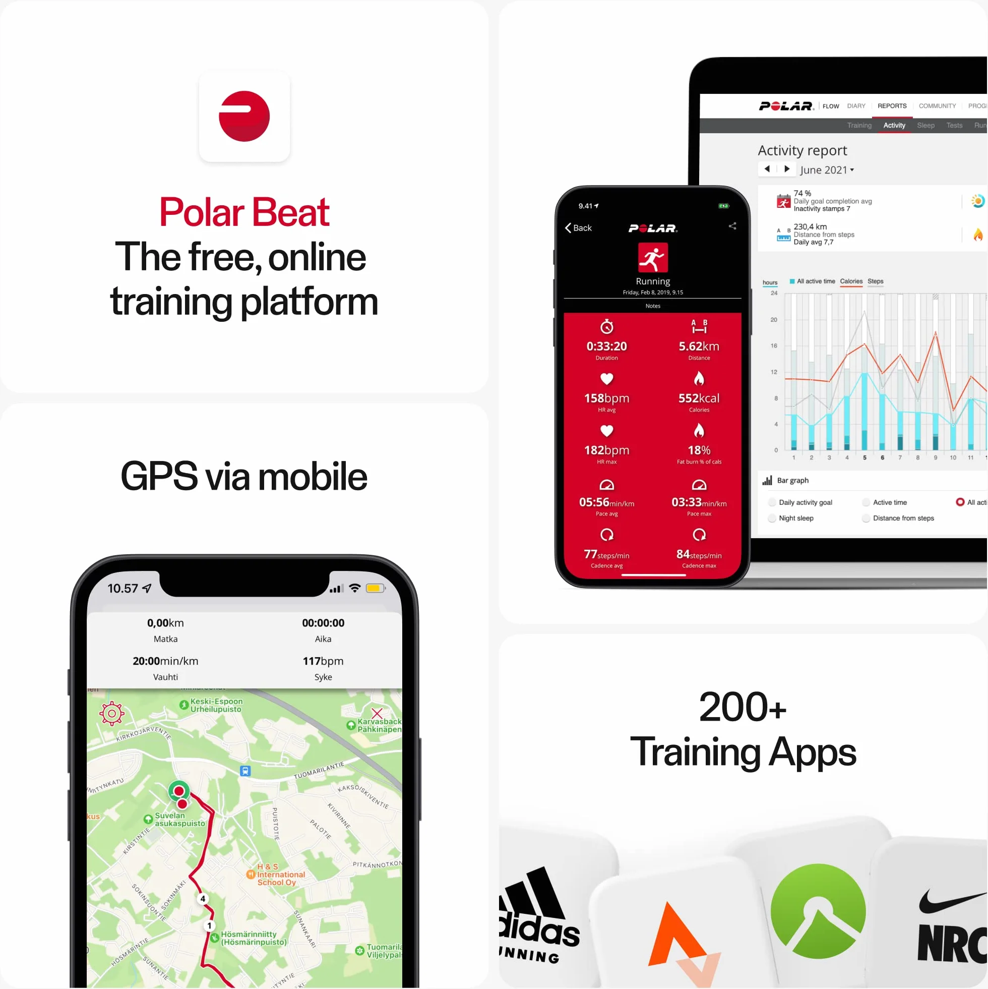 Polar H9 Heart Rate Sensor Ant Plus Bluetooth Waterproof HR Monitor Soft Chest Strap