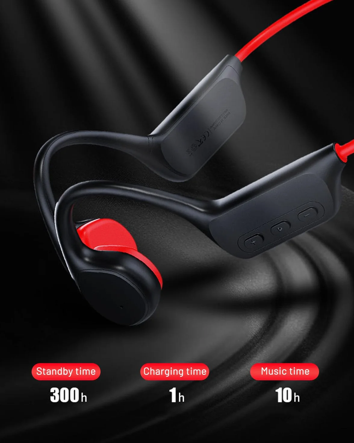 Casques à conduction osseuse IPX8 étanches natation mémoire 32G Bluetooth 5.3 sport microphone sans fil