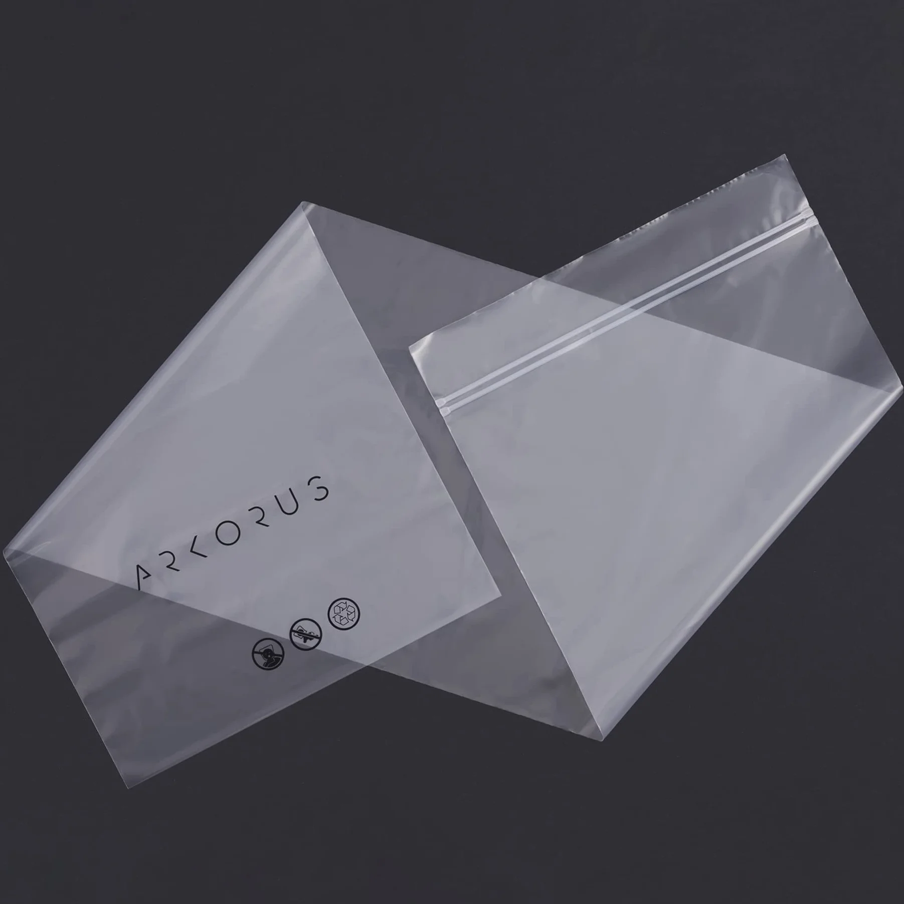 Arkorus Lot 20 Sacs Robustes Rangement Skateboard refermables sans Acide avec Fermeture à glissière
