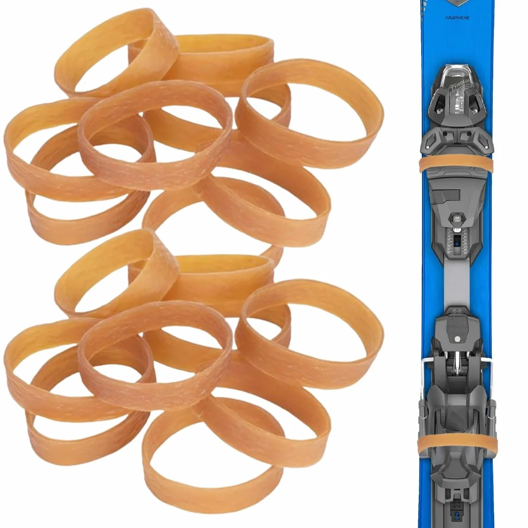 Lot de 20 Attaches de Frein de Ski en Caoutchouc - Stop Frein pour Fixations
