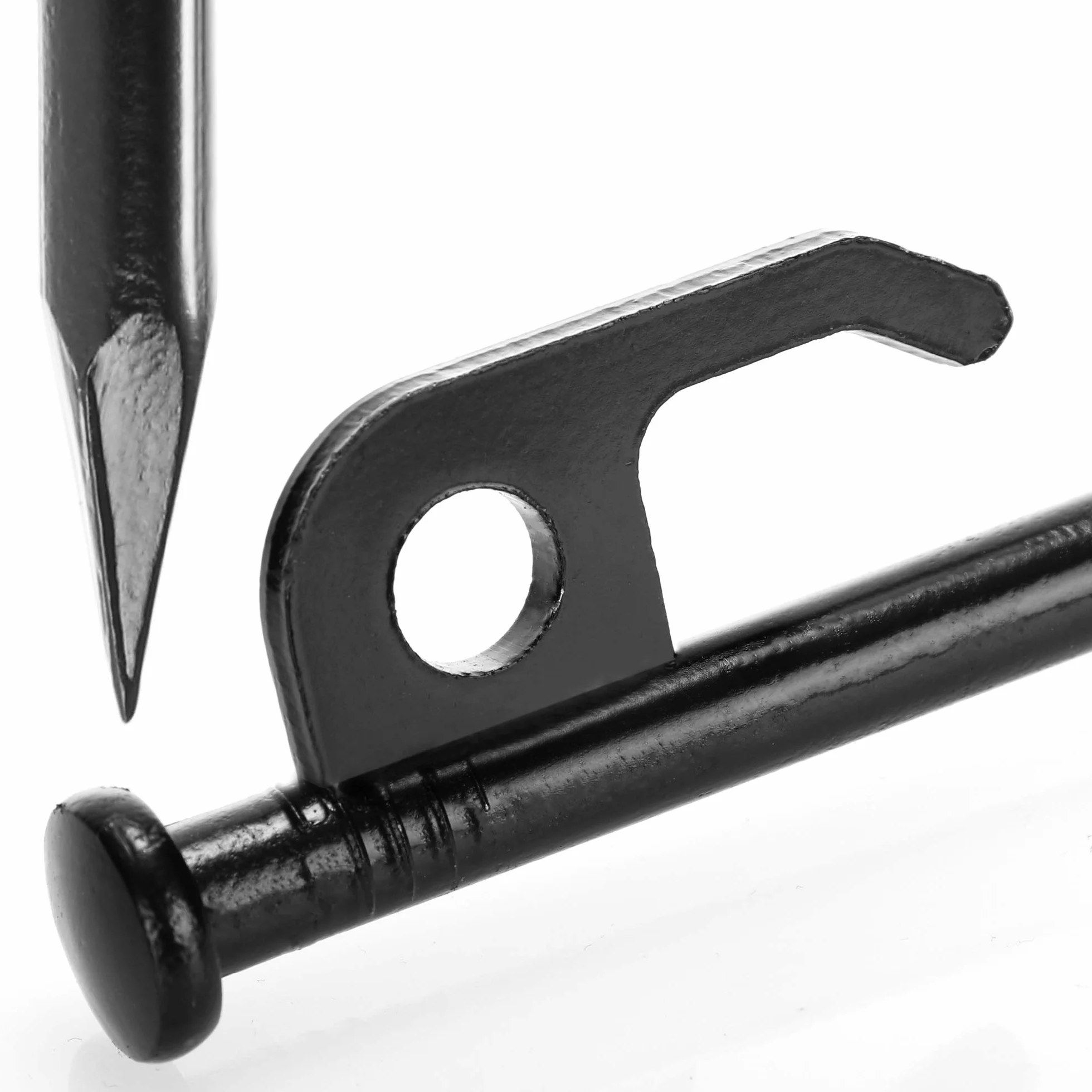 Piquets de Tente en Acier 20 cm COM-FOUR pour Camping et Extérieur - Longs et Robustes