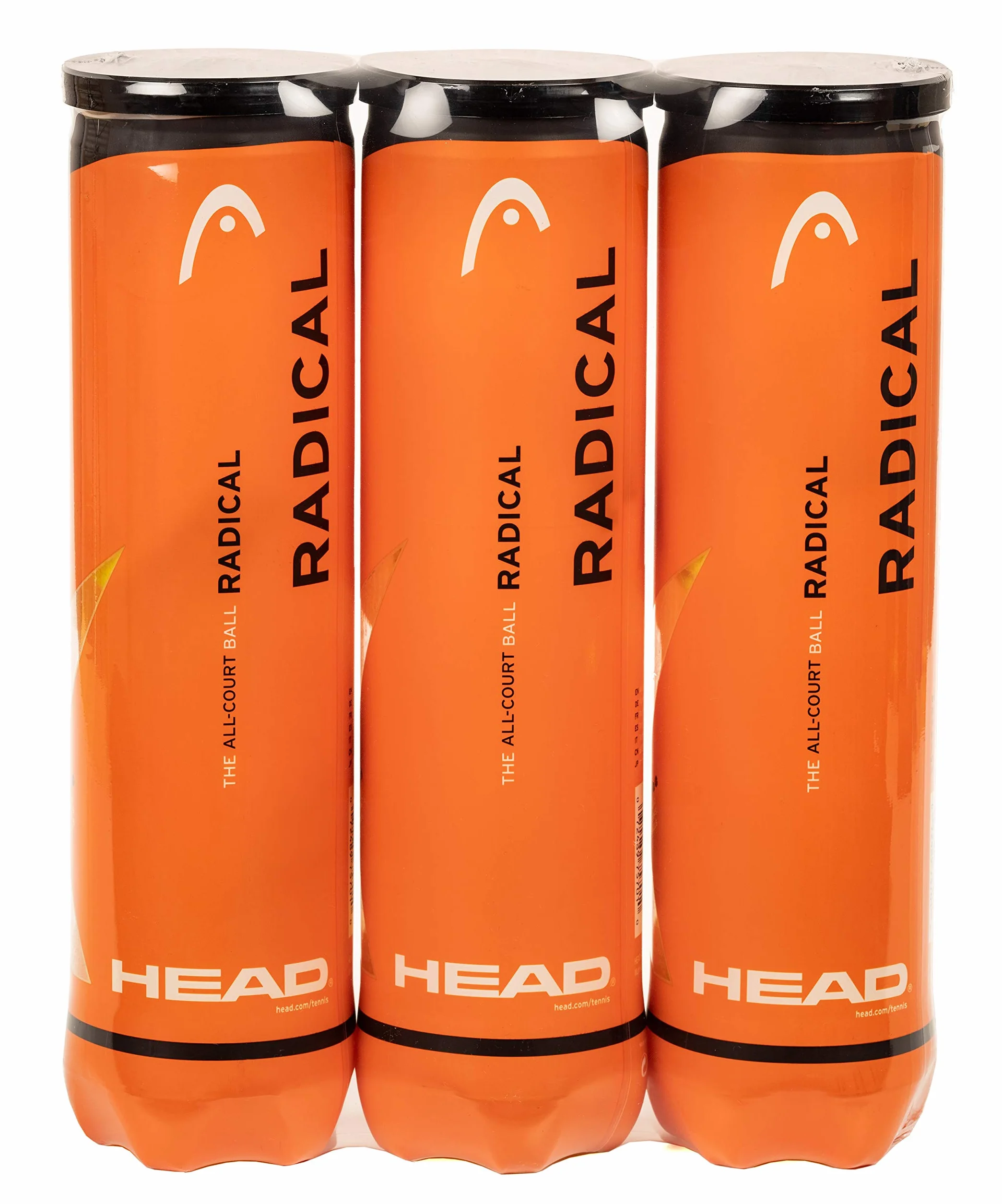 Head Radical Balles de Tennis Lot de 3 Boites de 4 Balles