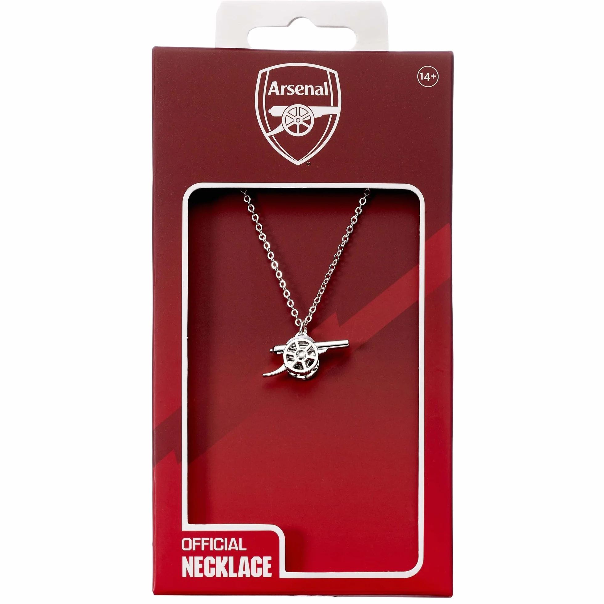 Arsenal FC Silver Finish Cannon Necklace