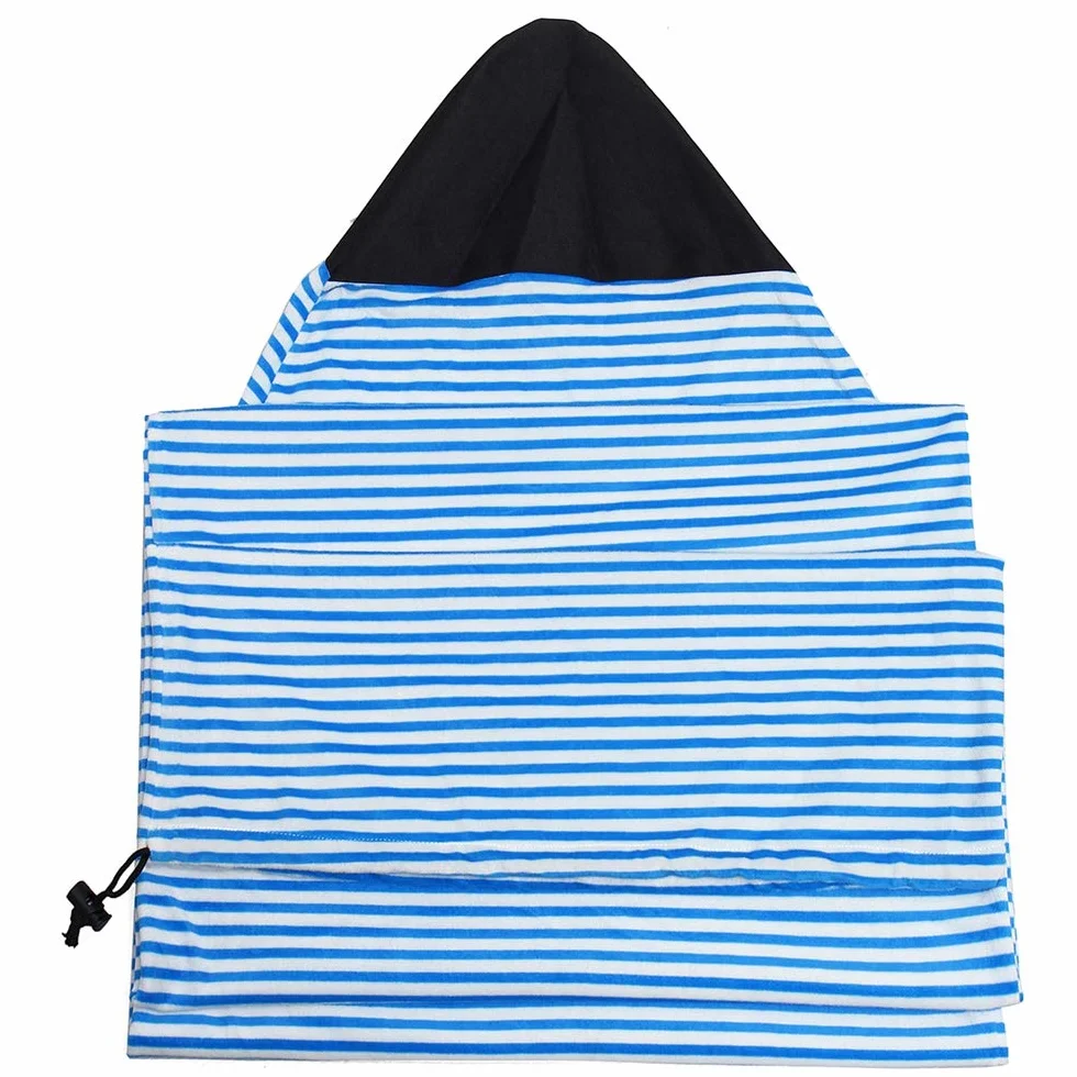 Shumo Housse de Protection pour Surfboard à Rayures Bleues et Blanches