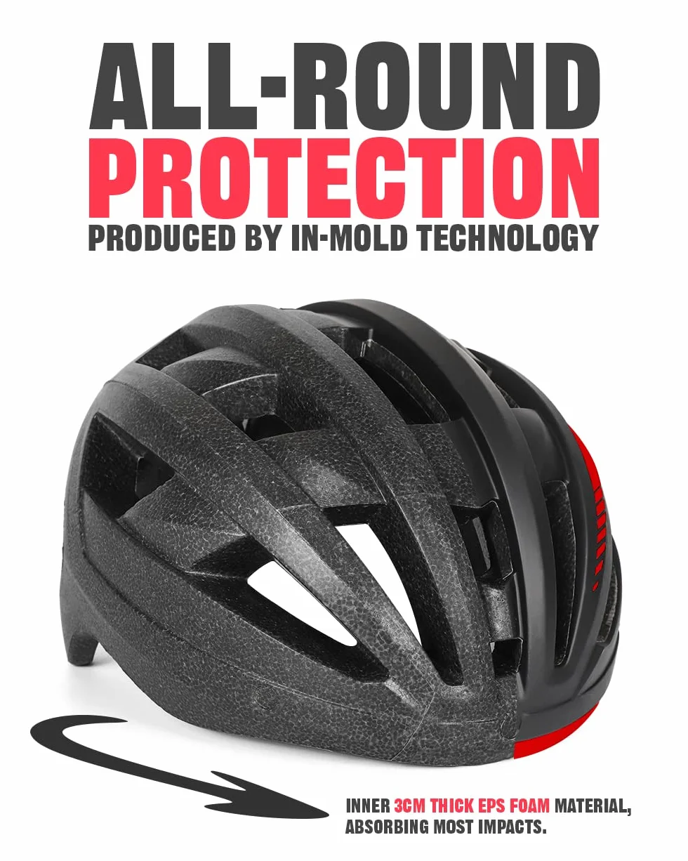 VICTGOAL Casque Velo Casque VTT avec Lunettes de Sécurité Magnétiques Amovibles