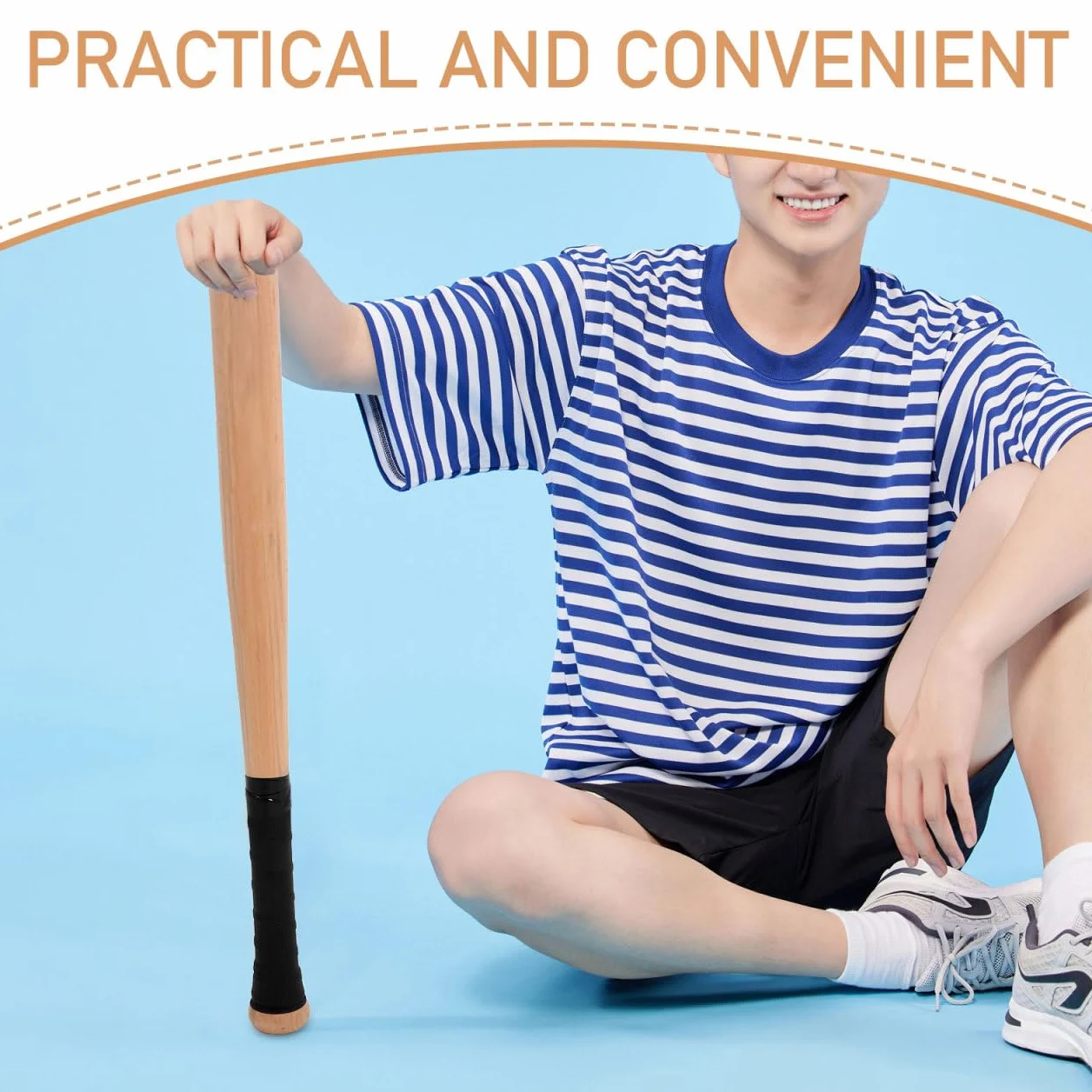 VANZACK Batte de Baseball en Bois Massif 54cm pour Enfants Adolescents Adultes Entraînement Compétitions