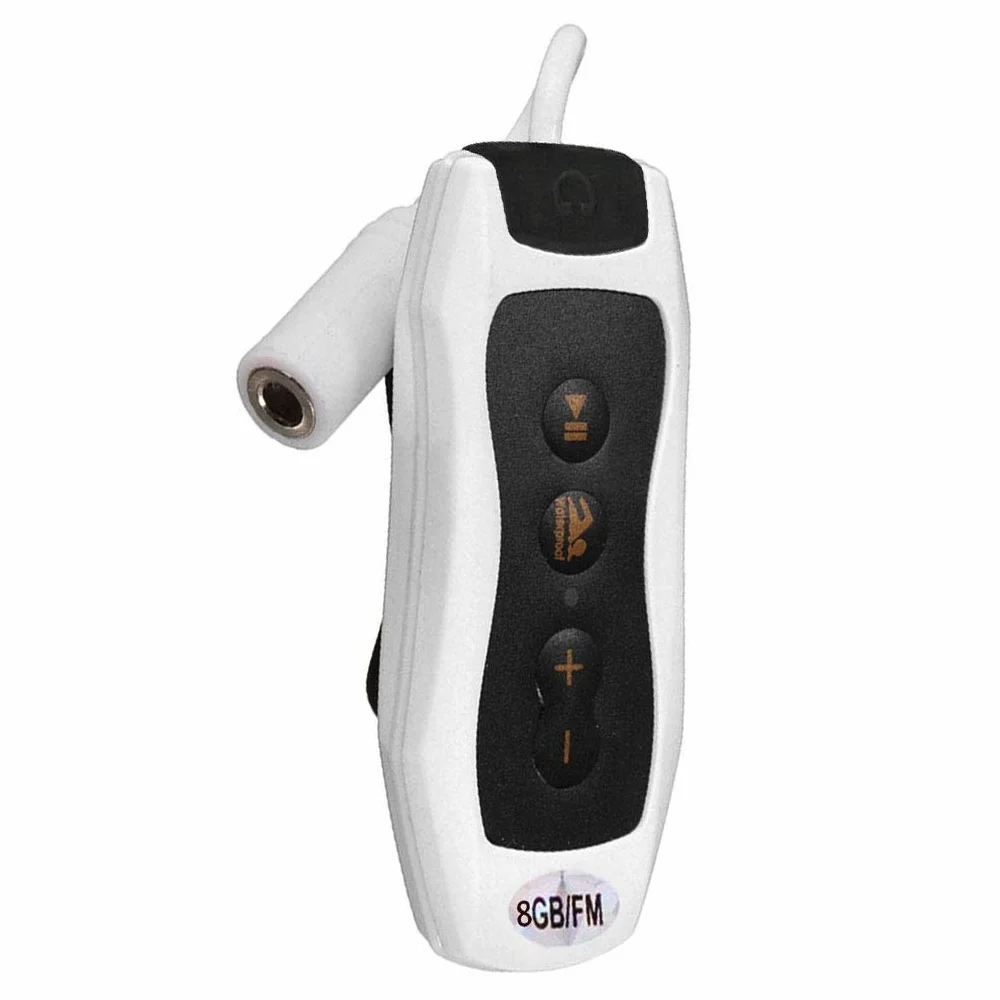 Lecteur MP3 étanche IPX8 Radio FM 4G/8G Clip Sport Natation Plongée