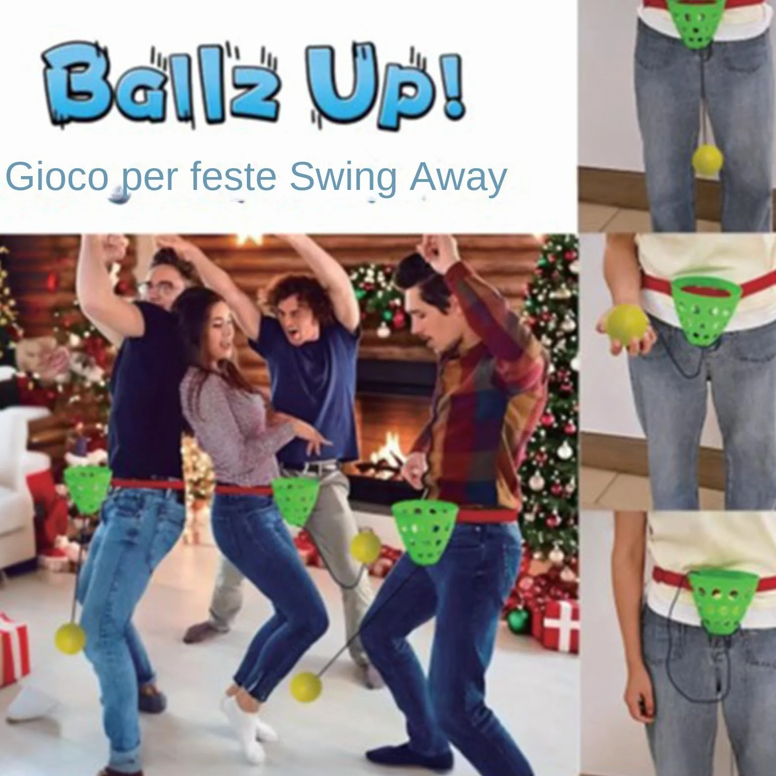 Jeu De Balle Oscillant avec Ceinture Abdominale Réglable - Jeux De Billes De Fête pour Amis Étudiants