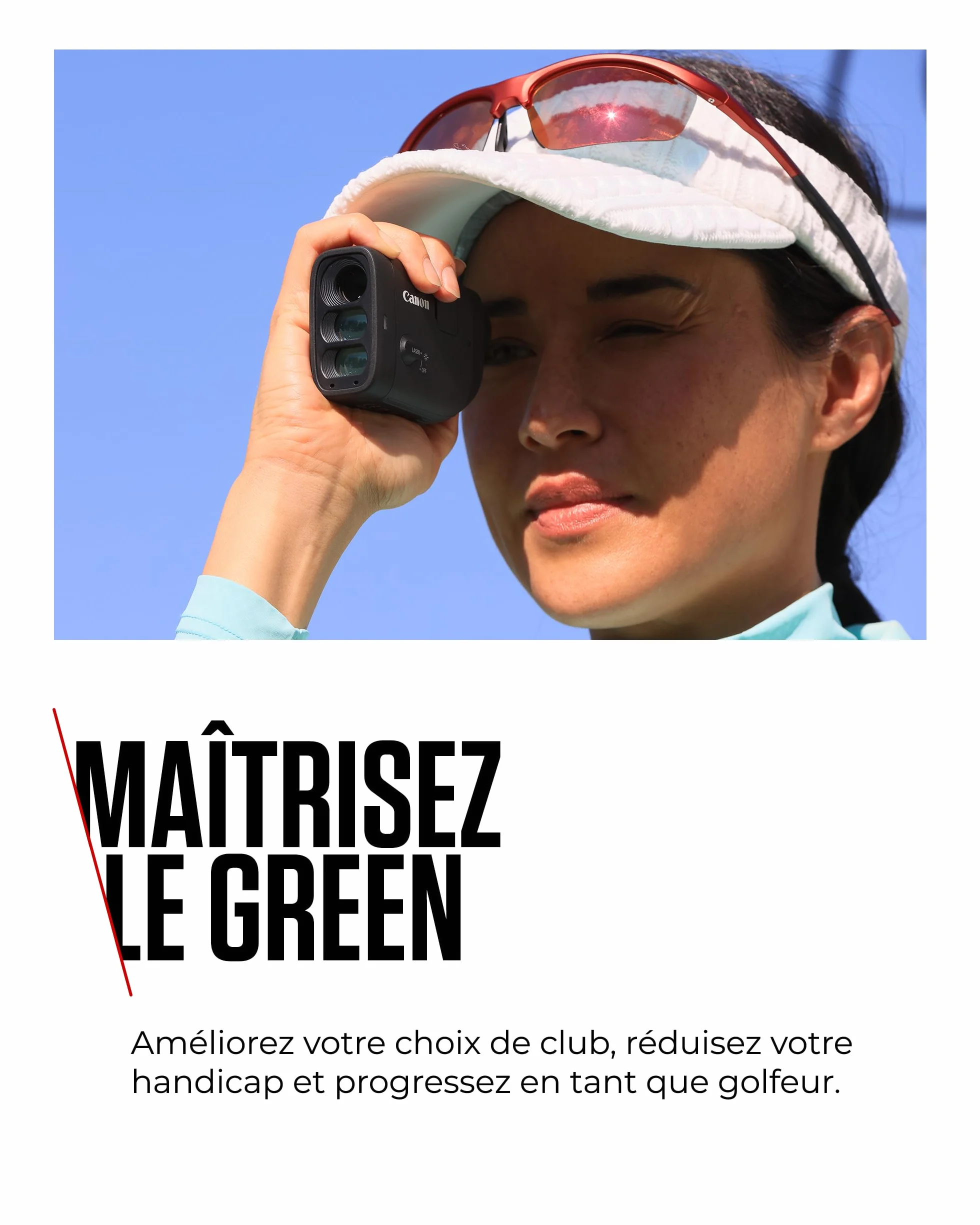 Canon PowerShot Golf Télémètre Laser Mesure de Distance 800 Yards Zoom Optique x6 Stabilisation