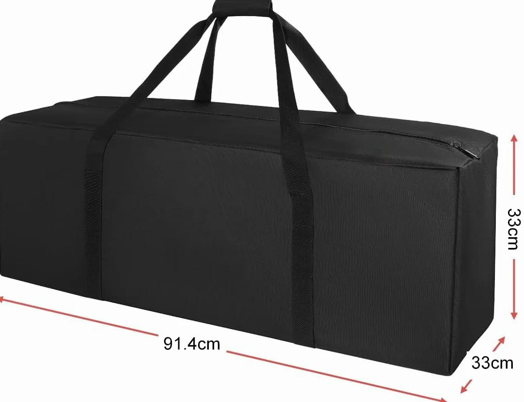 INFANZIA 100L Sac de Sport Grand Capacité Homme Femme Voyage Résistant à l'Eau Pliable Fermeture Eclair Améliorée Noir