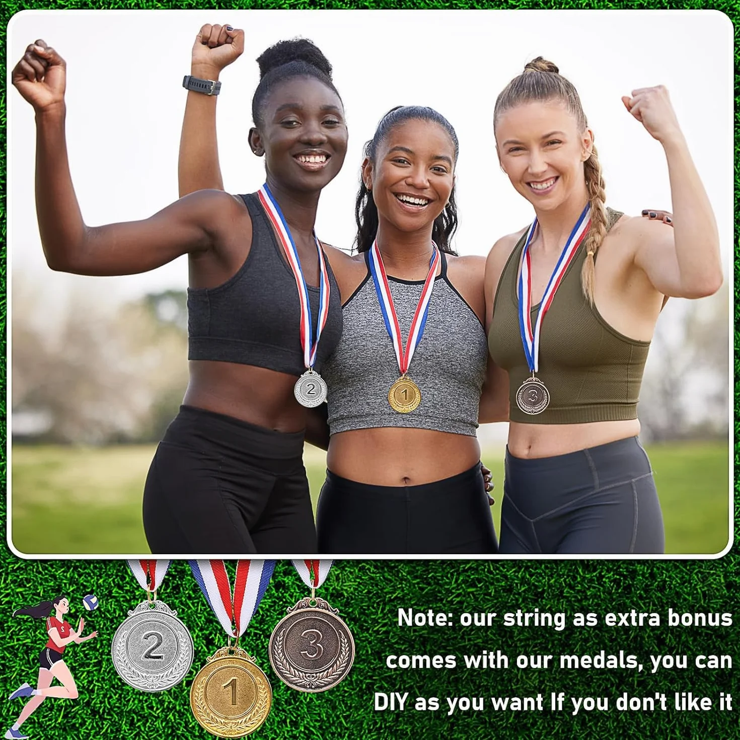 MALLOOM 30 Médailles Or Argent Bronze – Médailles Vainqueur Compétitions Fêtes Style Olympique