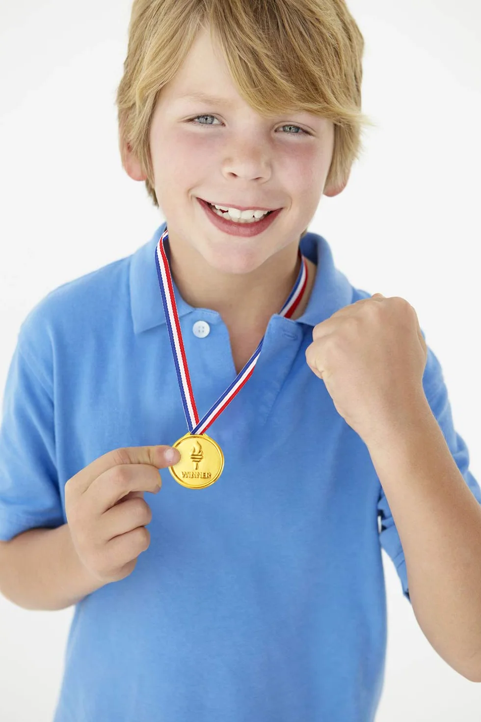 Pllieay 48 Pièces Médailles Enfants Or Plastique Compétition Sport Récompenses