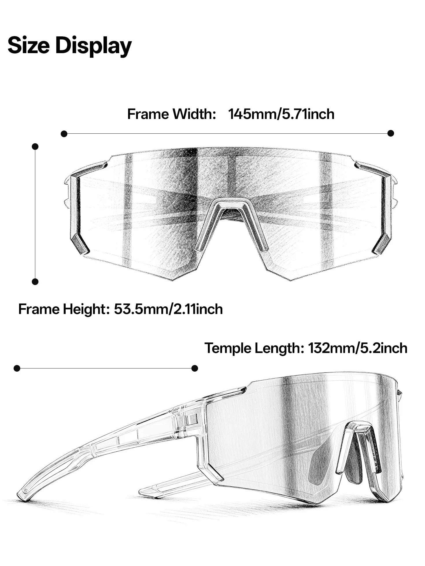 SCVCN Lunettes de cyclisme UV400 homme femme enveloppantes verres colorés photochromiques