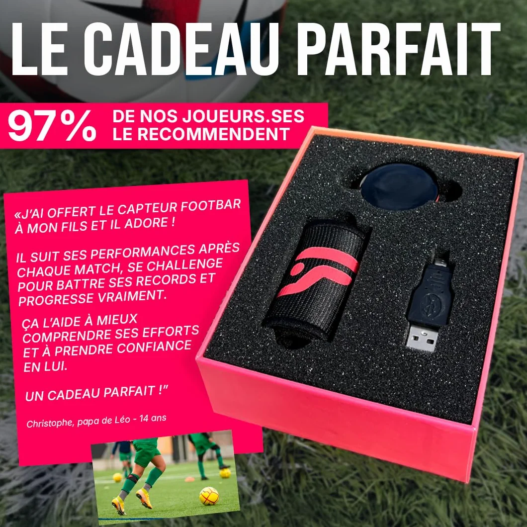 Footbar Meteor Tracker d'activité Football Analyse Statistique Performance Style de Jeu Compatible iOS Android