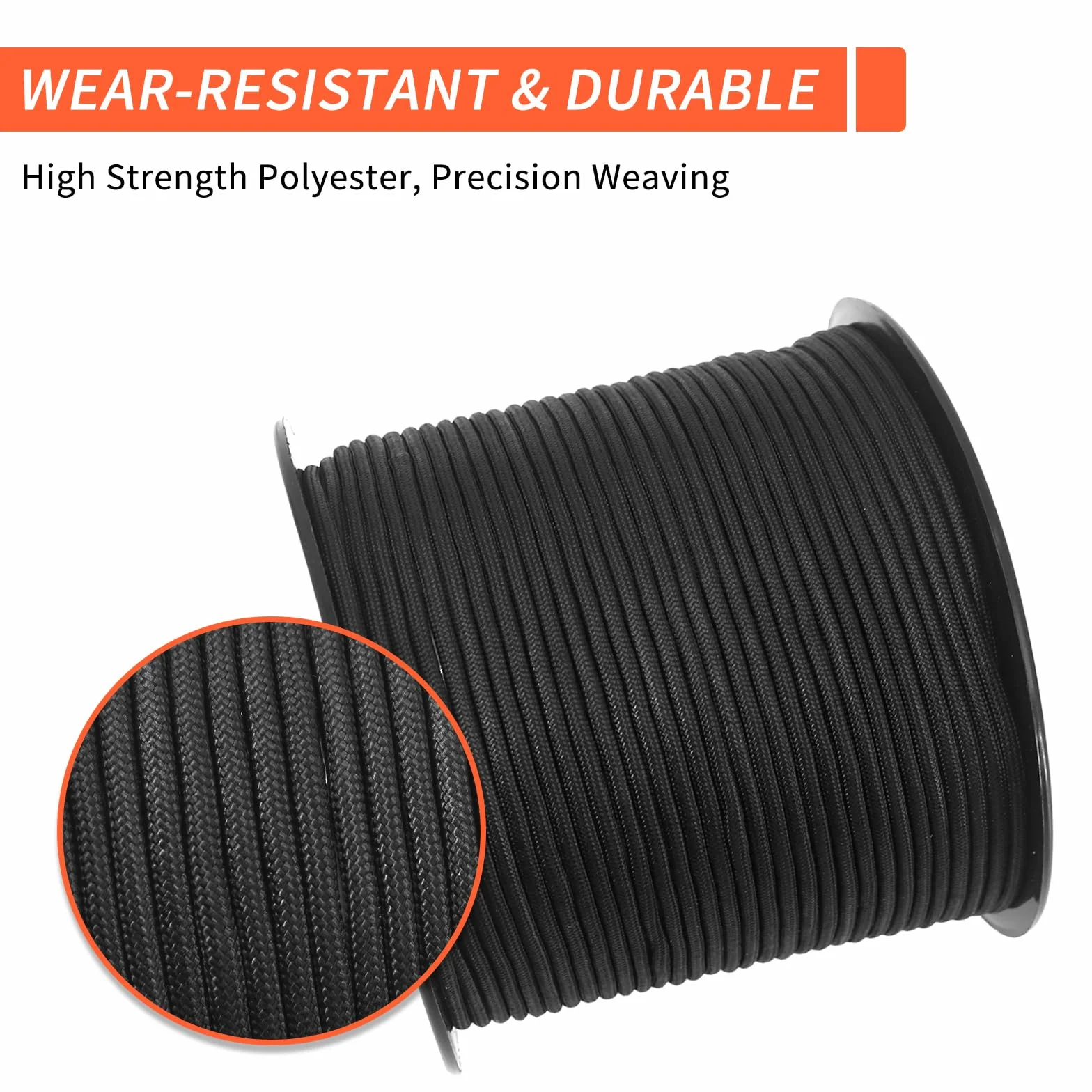 NewDoar Paracord 3mm Cordon Utilitaire 30M Rouleau Corde Tactique 7 Noyaux Polyester 250KG Résistance Traction Extérieur Bricolage