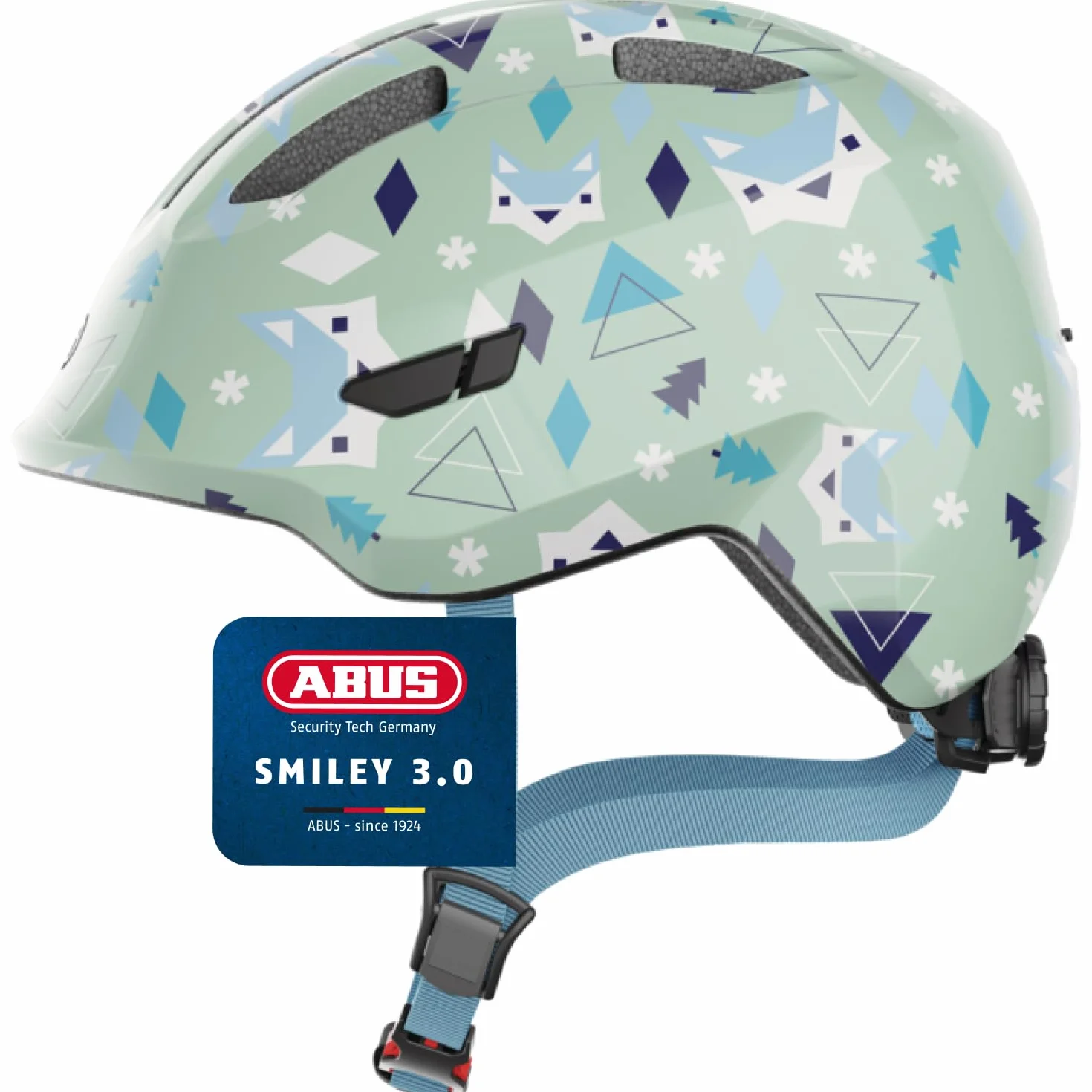 ABUS Casque Enfants Smiley 3.0 - Casque Vélo Coupe Basse, Tresse, Filles Garçons