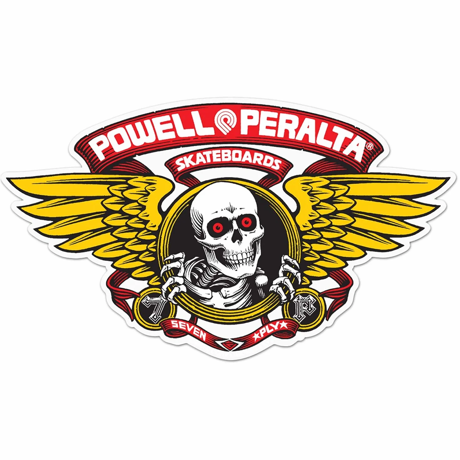 Powell-Peralta Ripper Rampe Autocollant Rouge 30,5 cm