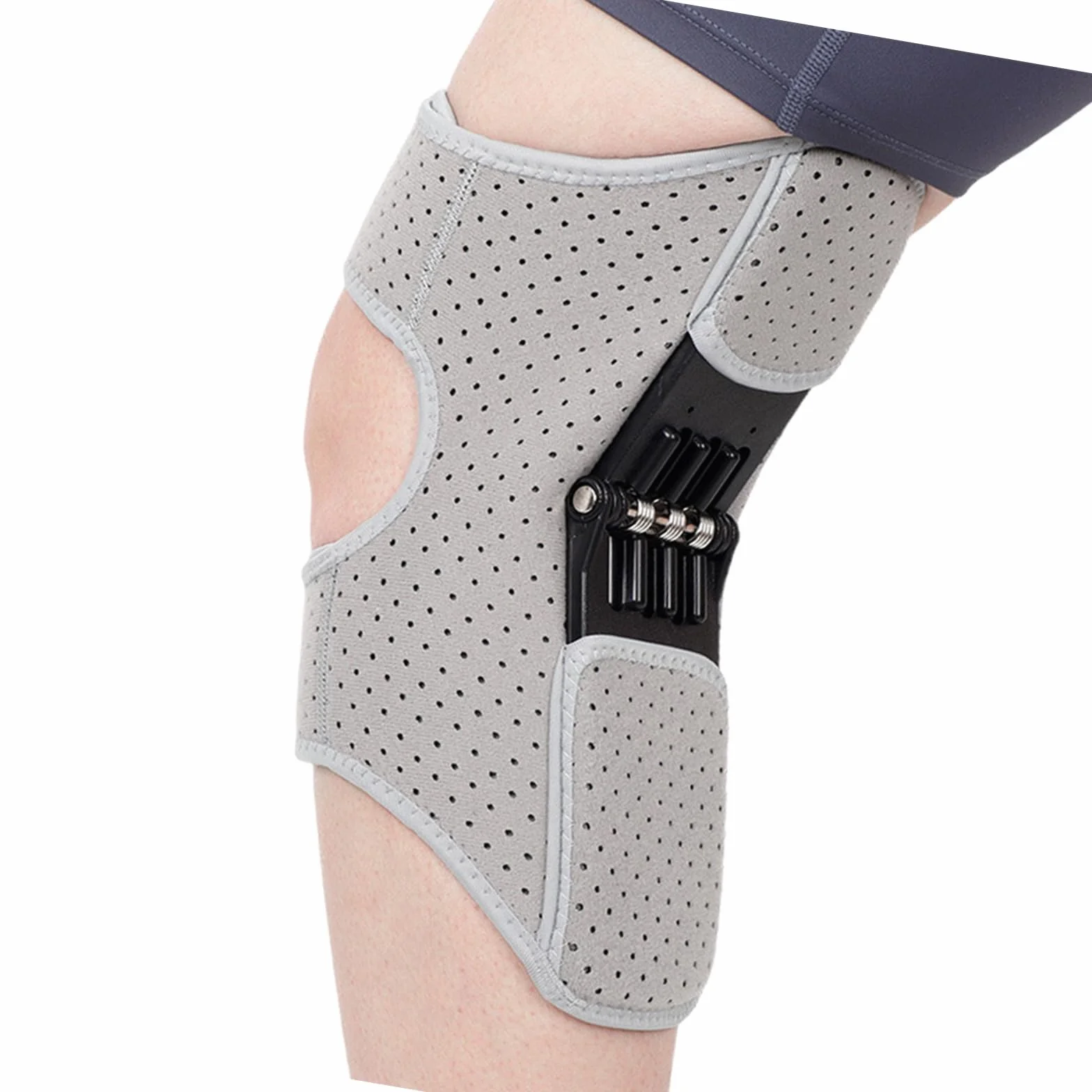 PURPLELILY Genouillère multifonctionnelle pour le sport avec ressorts de rebond puissants