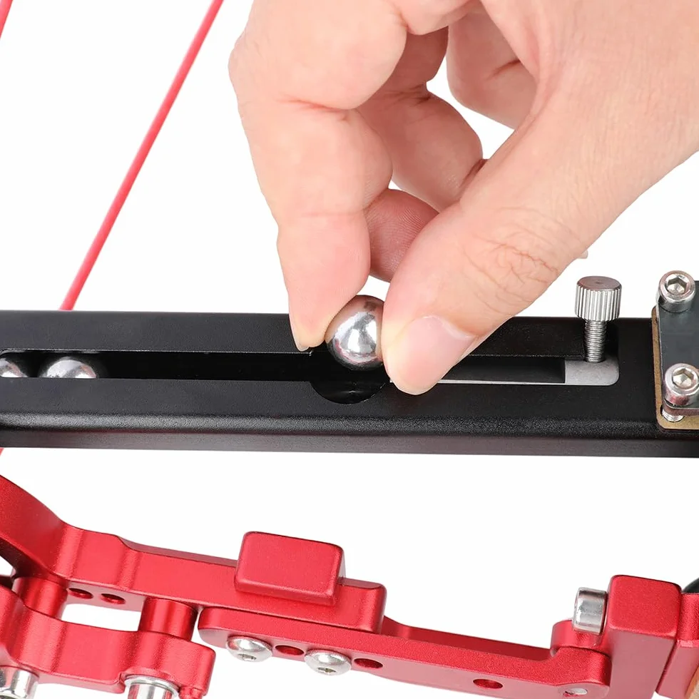 Wolfman Lanceur de Billes d'acier pour Arc à poulies Double Usage, Alimentation Automatique 12 mm