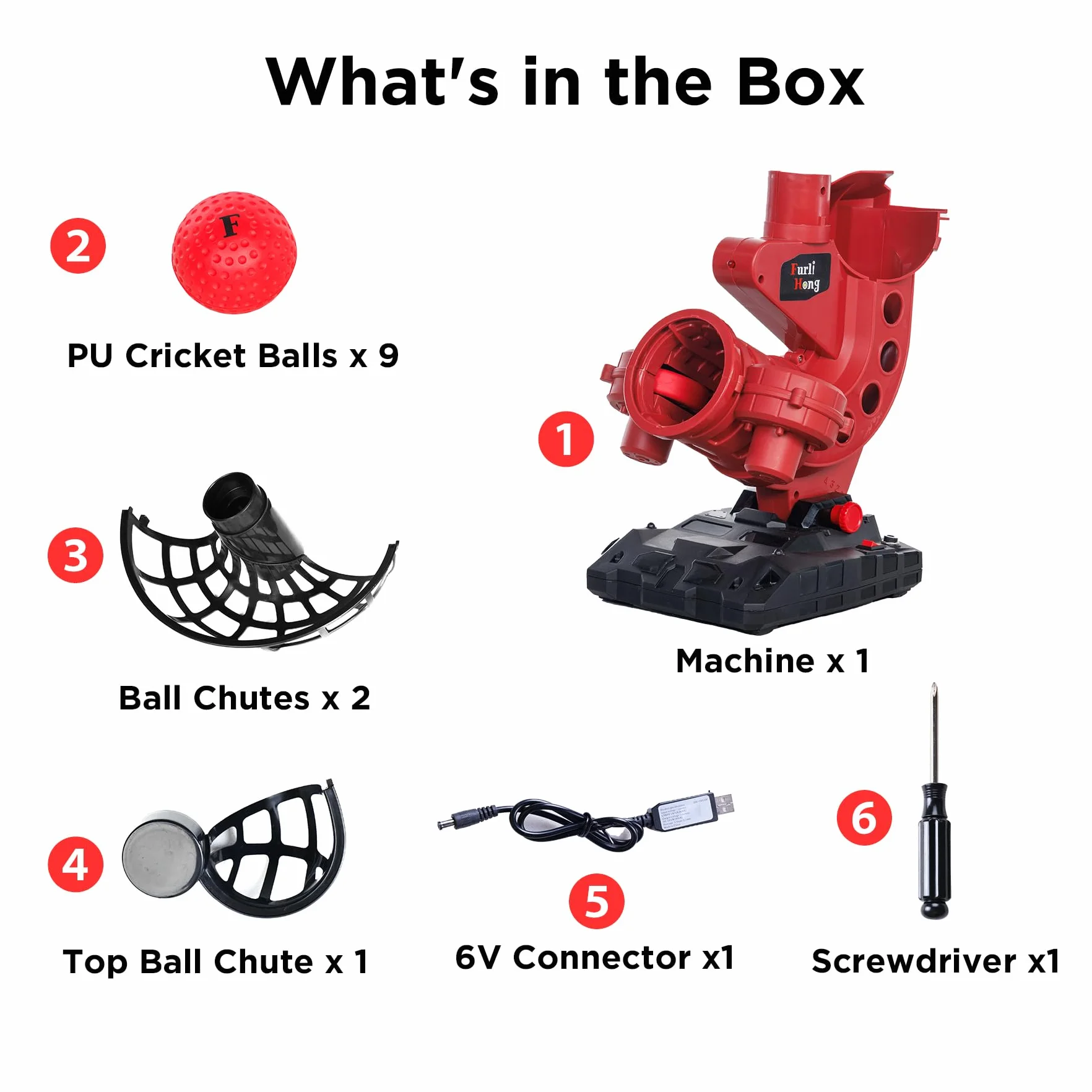 Machine 2 en 1 Cricket Baseball pour Débutant Lanceur Léger Portable 3 Modes Lancement Power Bank Batterie