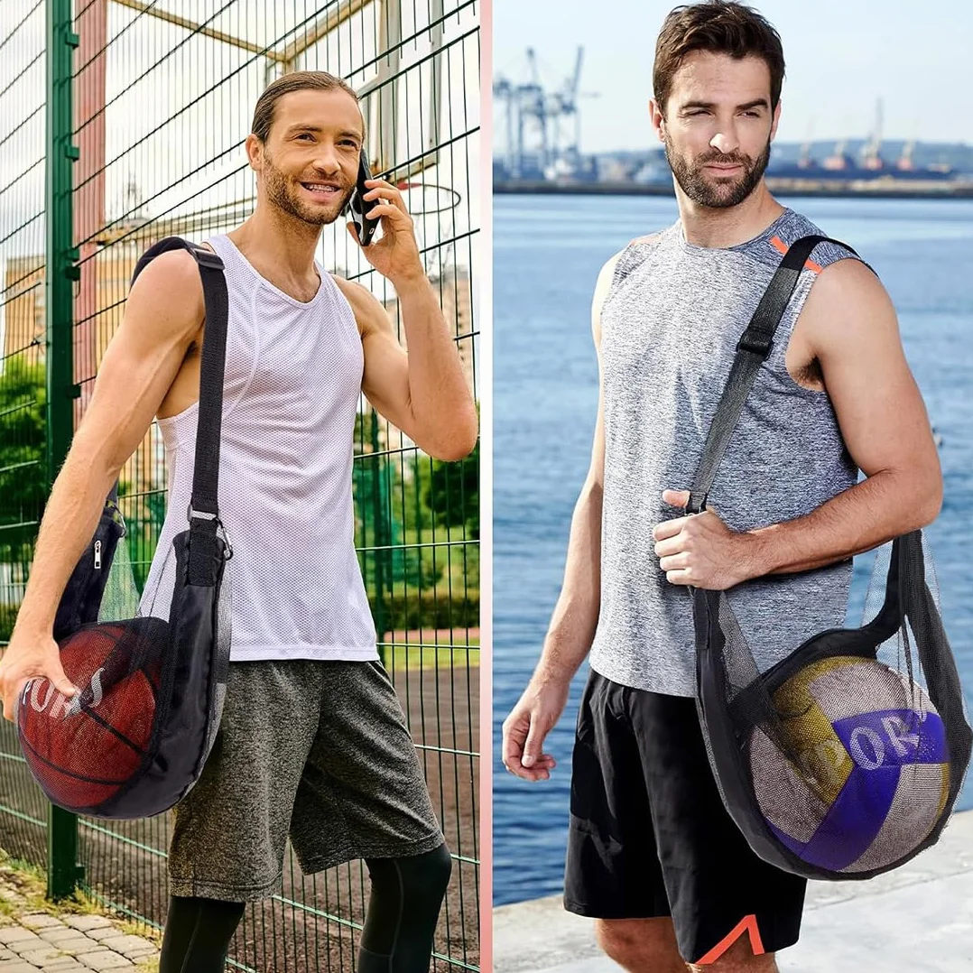Sac à Dos de Basketball avec Poche Filet et Mousqueton pour Football