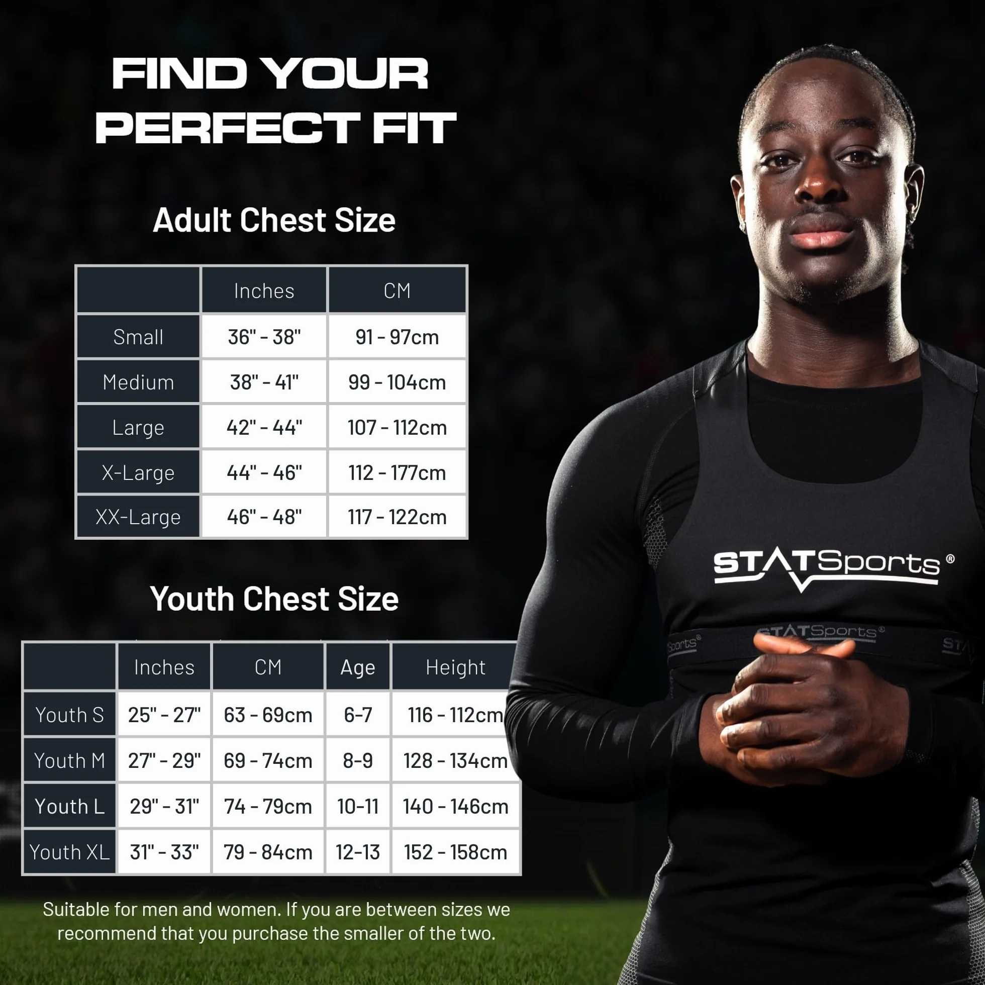STATSports Gilet GPS Football Academy - Brassière GPS avec Poche Sécurisée pour APEX Tracker
