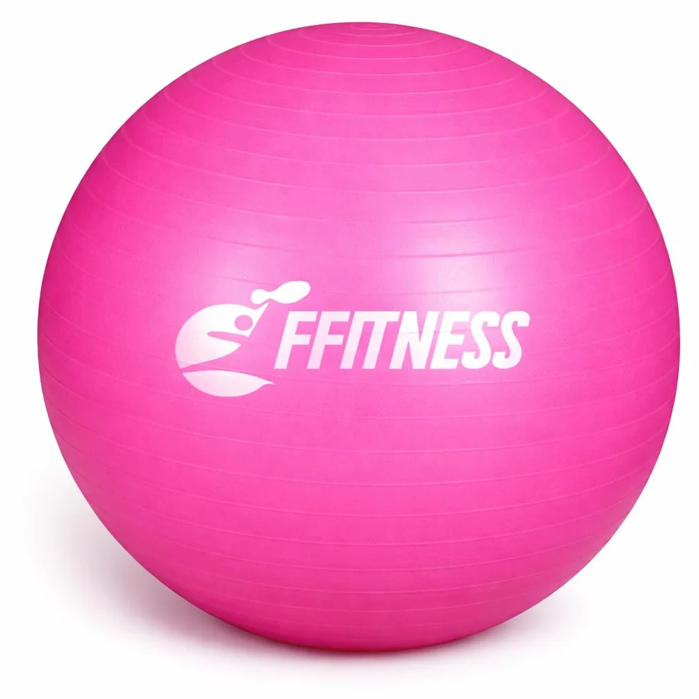 Ballon de Yoga 75 cm Ballon Pilates Fitness Gym Ballon d'Exercice