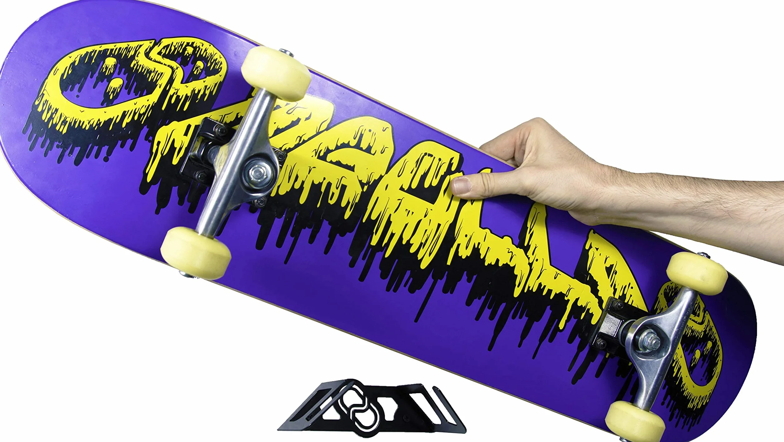 Support Mural pour Skateboard Vertical et Horizontal 100% Acier