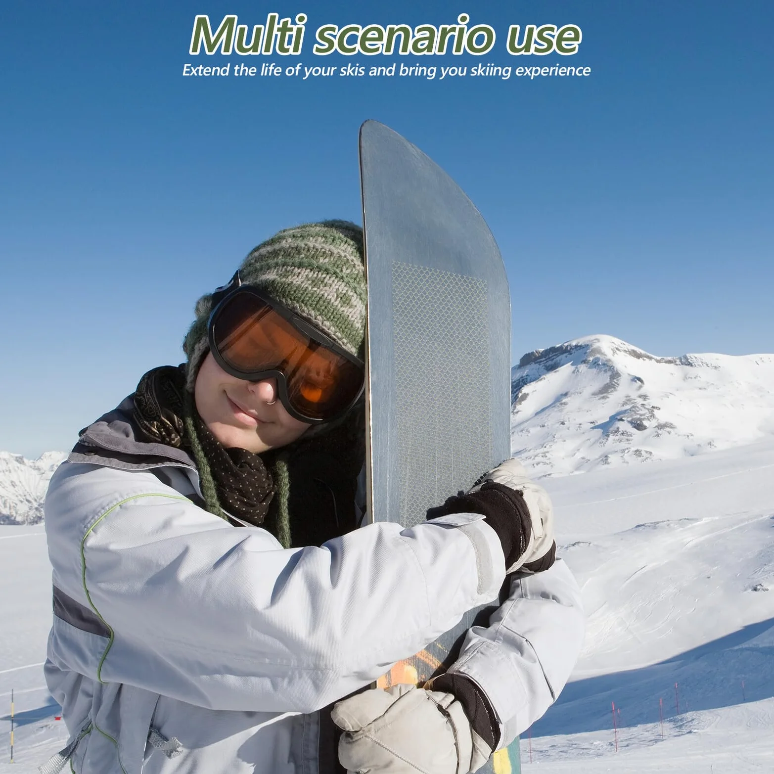 Protection en Filet Antigel pour Skis et Snowboards en Plastique, Empêchant la Neige Glace d'Adhérer