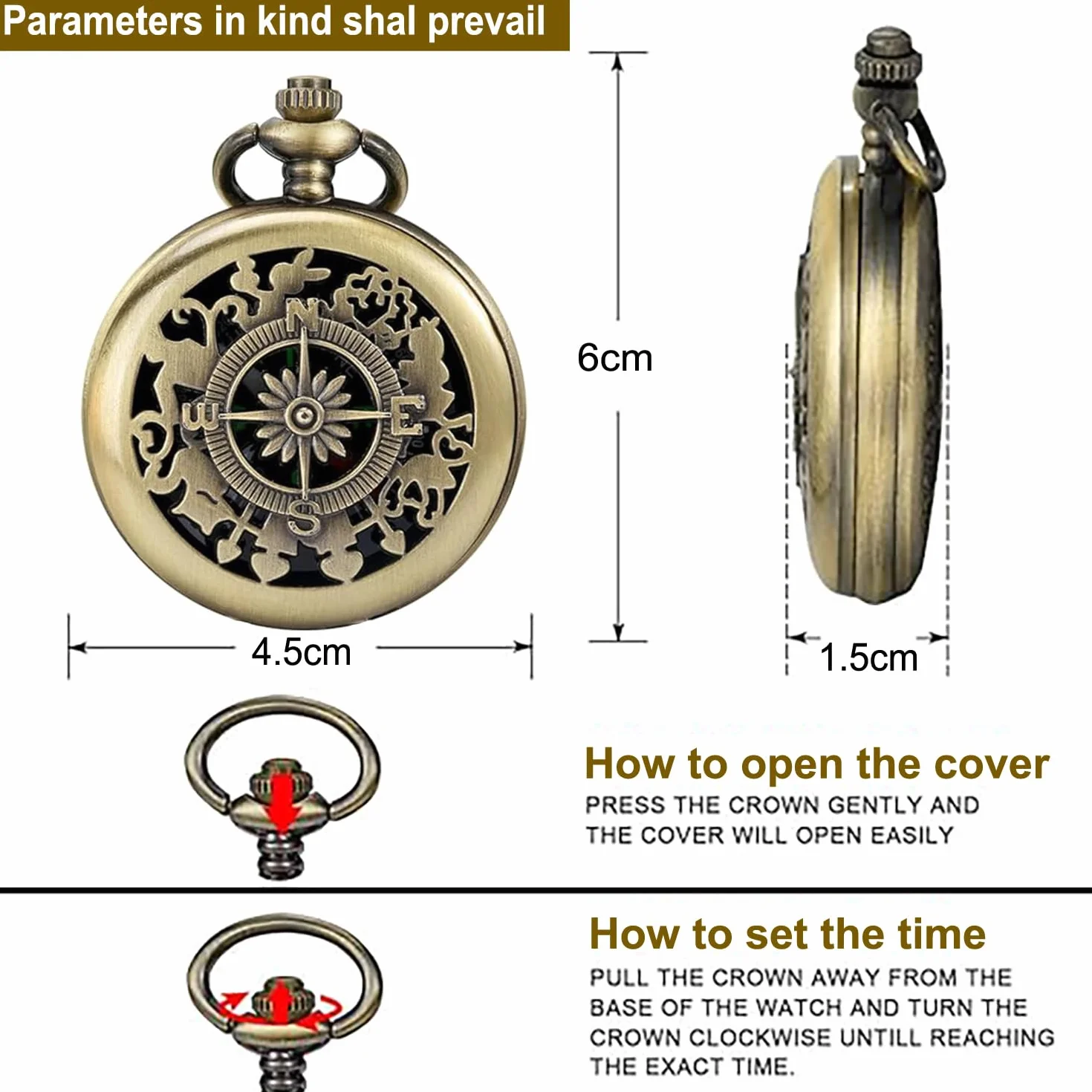 Boussole de Navigation Extérieure Randonnée Survie avec Couvercle Pliant Automatique en Métal Vintage