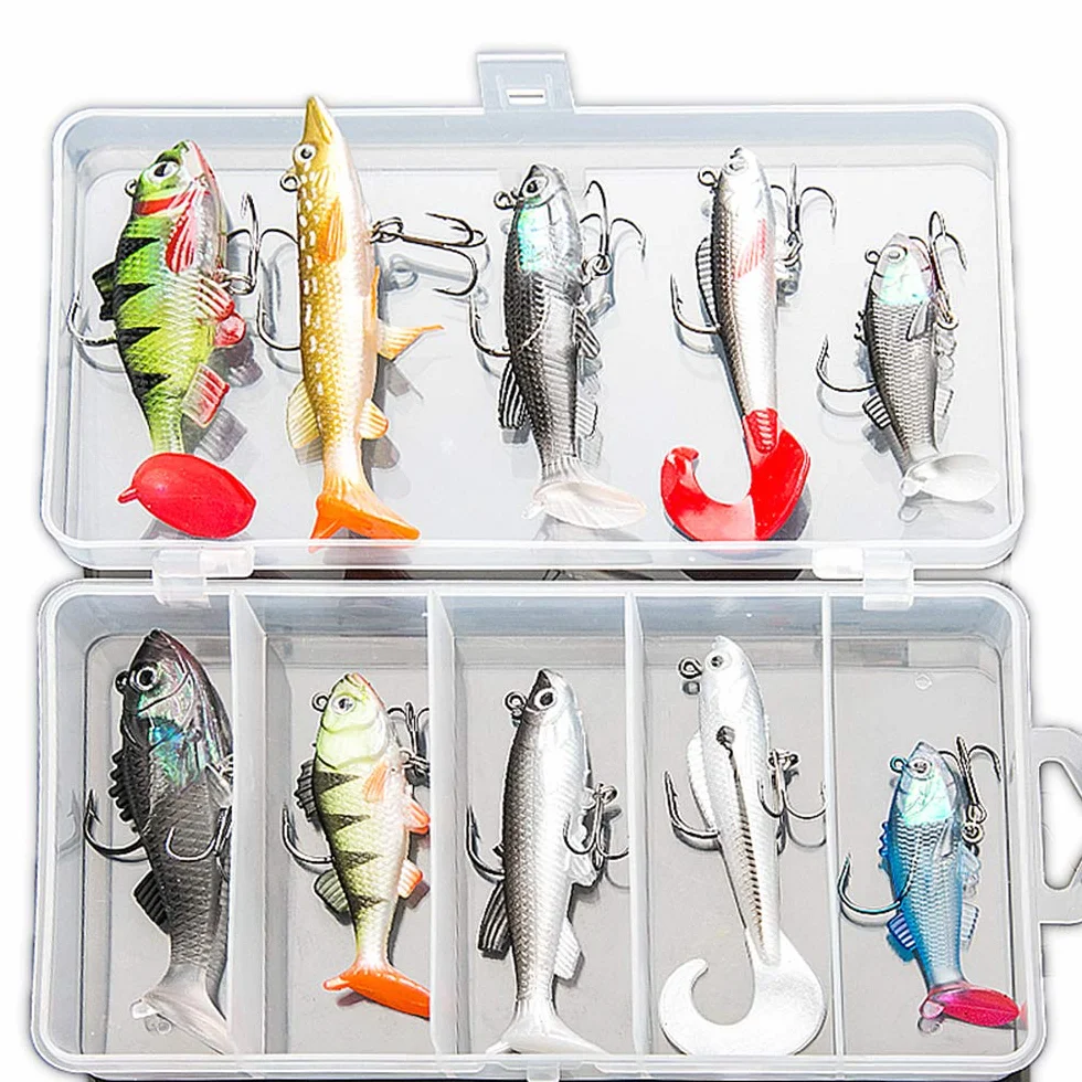 DONQL leurre souple brochet truite bar hameçons aigus distance lancer 30 m action nage vive