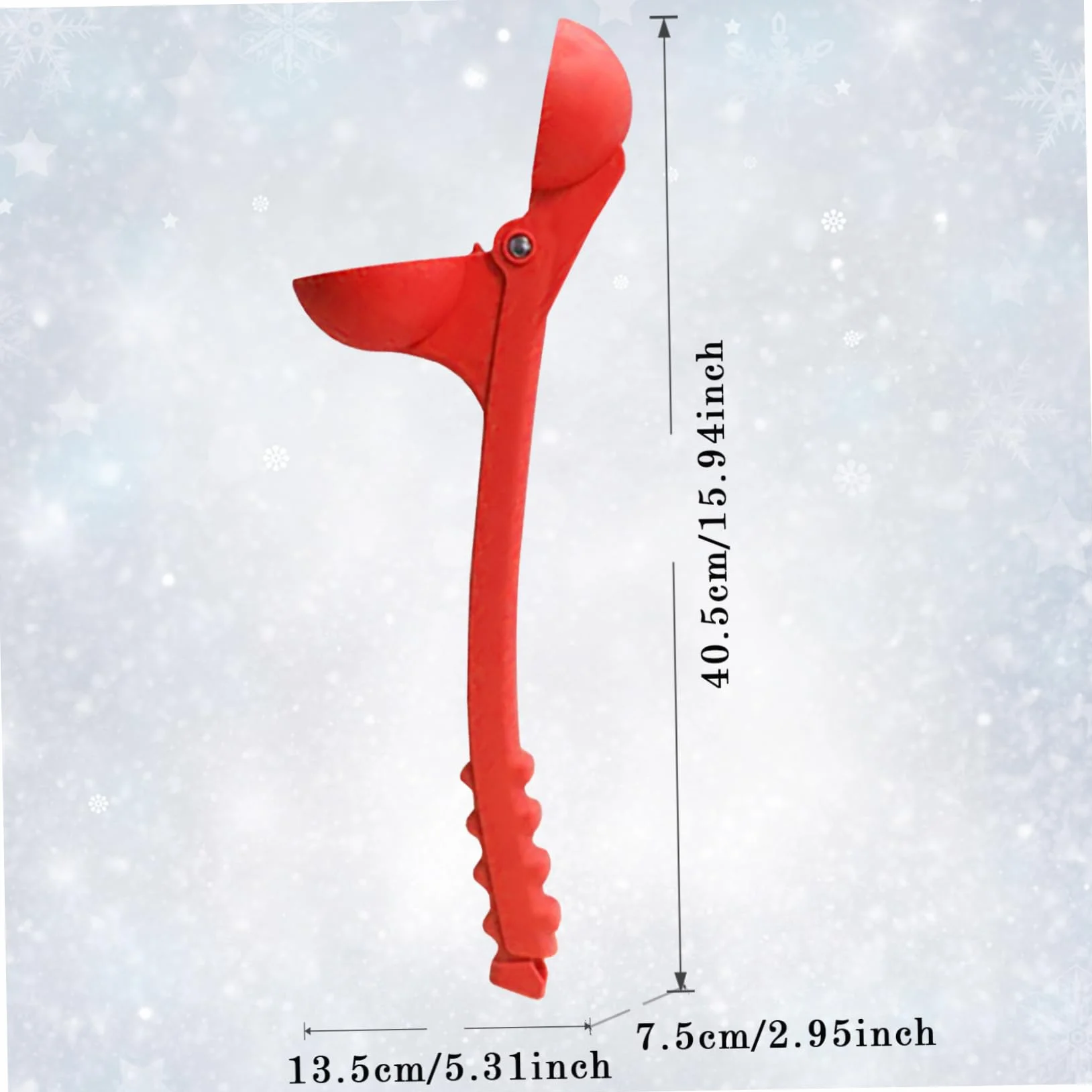 Lanceur de boules de neige portable en plastique rouge pour enfants et adultes