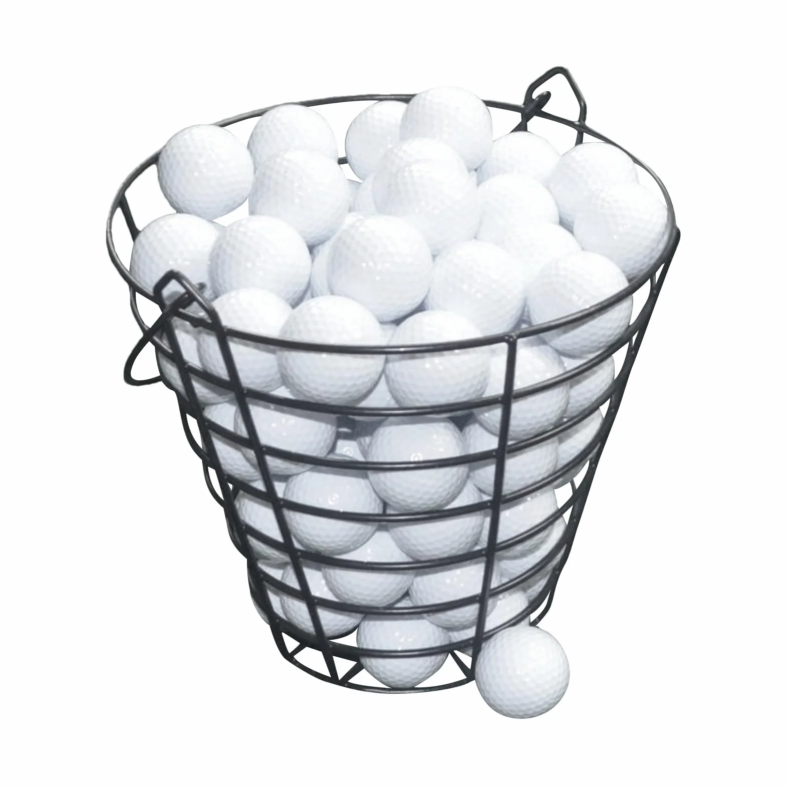 Panier de rangement de balle de golf - Seau pour 100 balles, récipient en fil, grande capacité