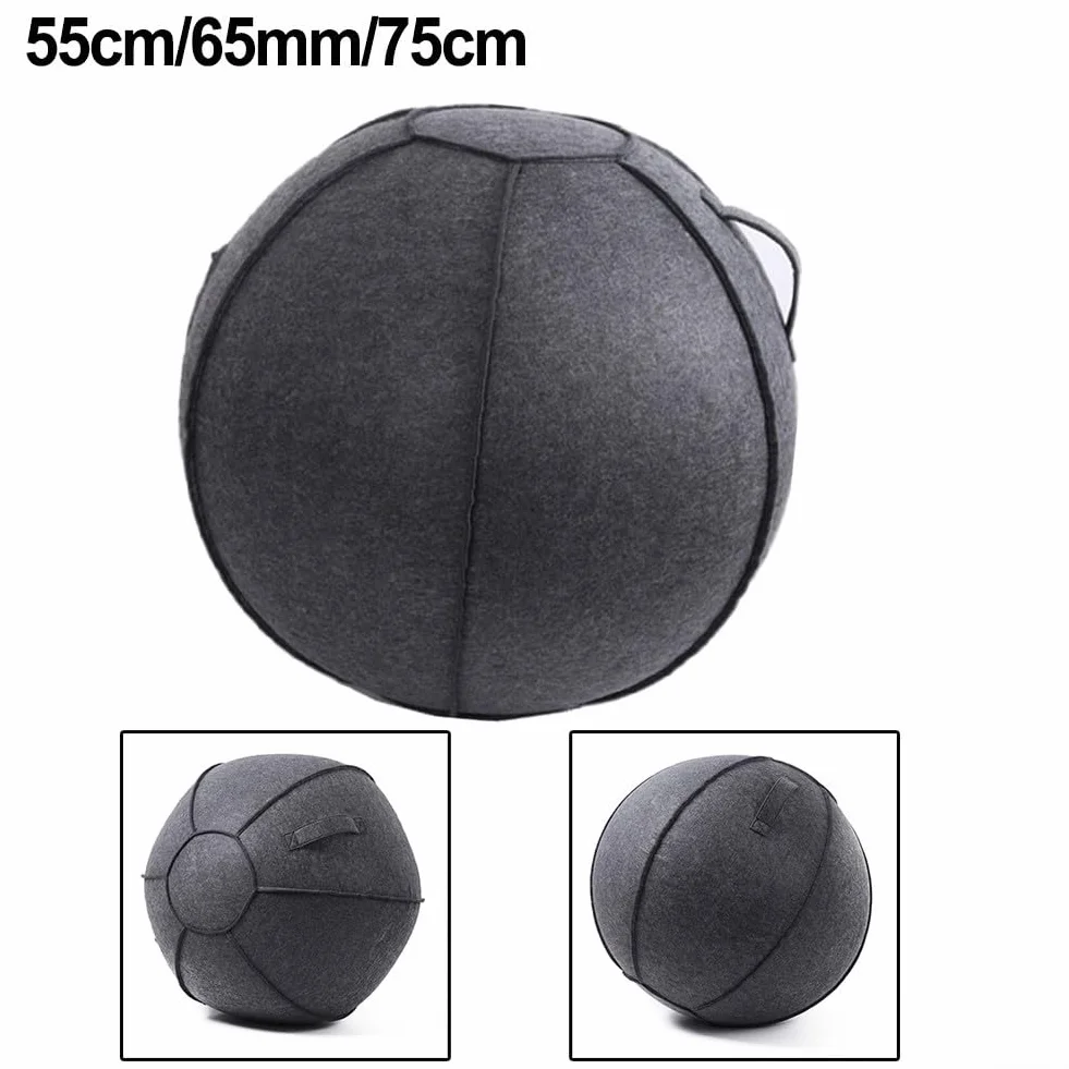Housse de protection en feutre pour balle de yoga 55 cm 65 cm 75 cm pliable résistante à l'usure accessoire de fitness