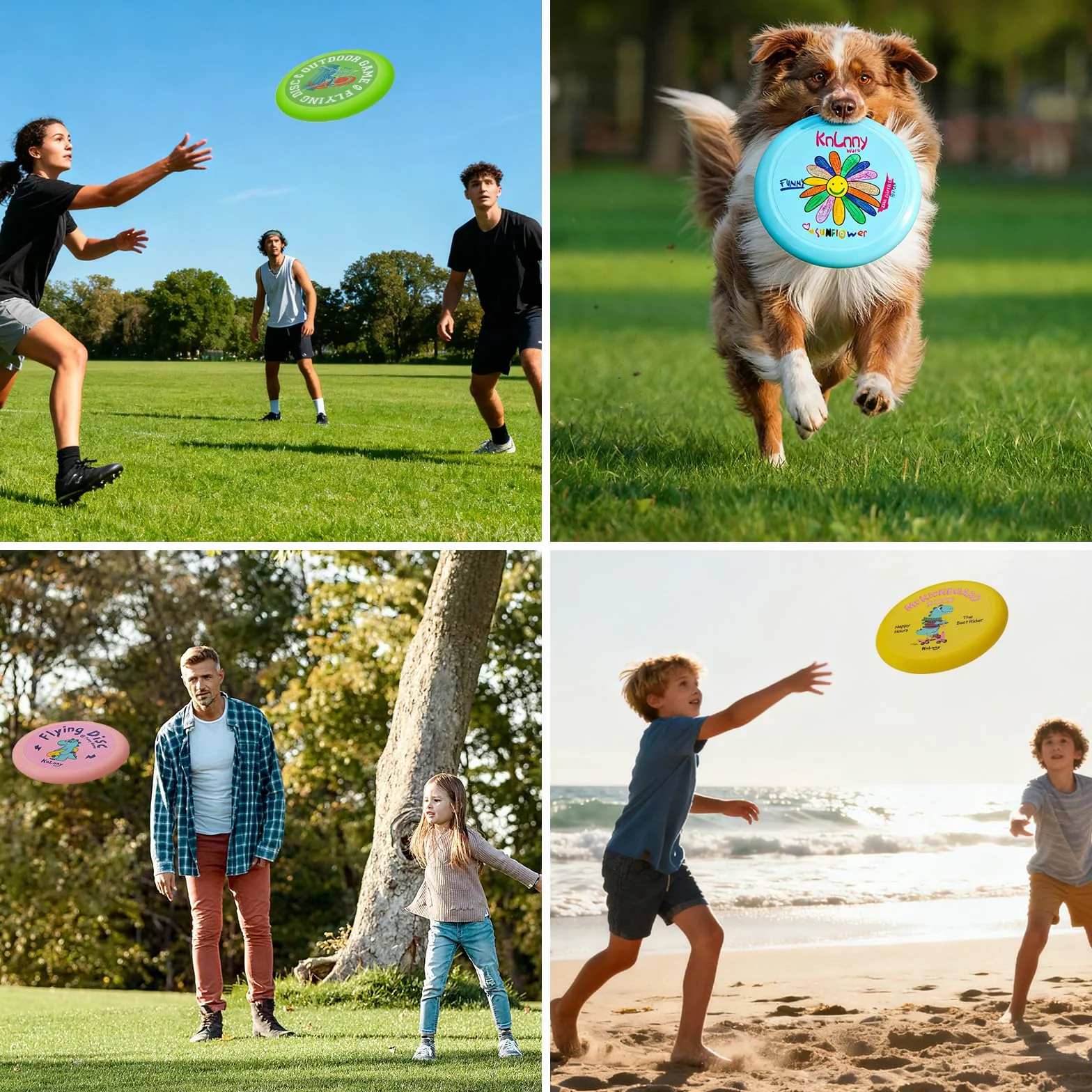 Disque Volant 175 g – Jeux en Plein air Camping Loisirs de Plage Adultes Enfants