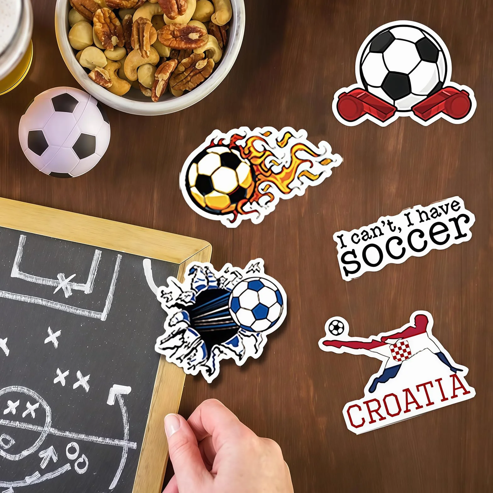 Sticker Kinder Bundesliga 25/26 Autocollants Football 100 pièces Vinyl Imperméables