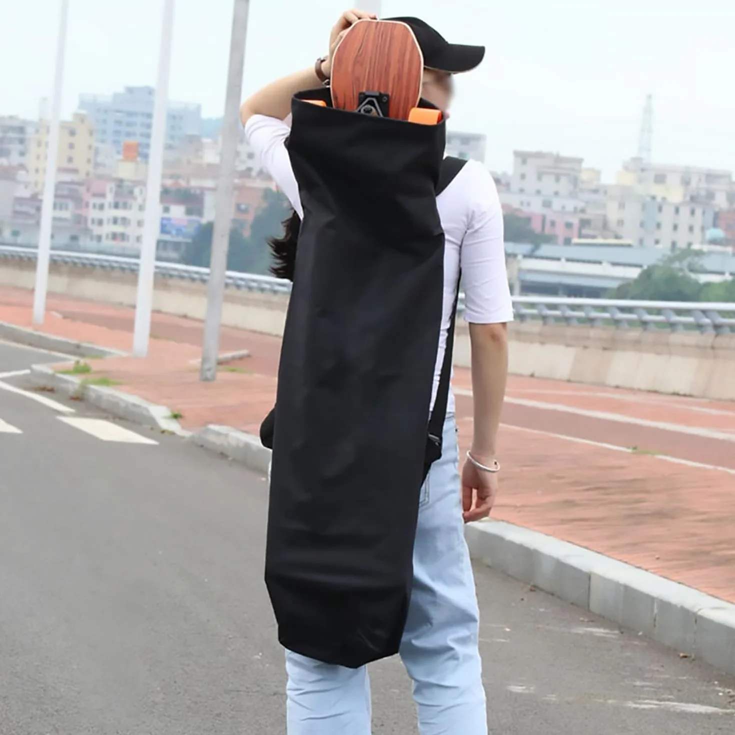 Sac à Dos imperméable pour Skateboard Léger et Pliable 90 cm x 38 cm