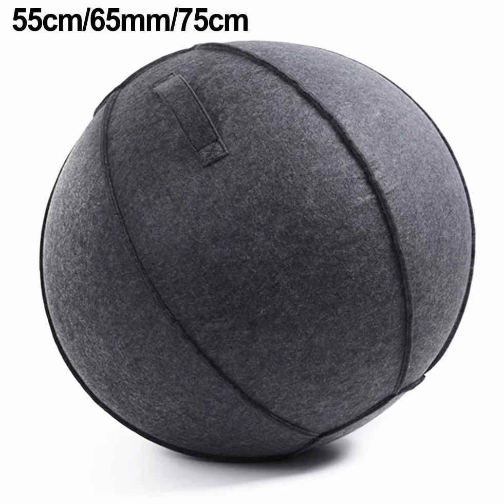 Housse de protection en feutre pour balle de yoga 55 cm 65 cm 75 cm pliable résistante à l'usure accessoire de fitness