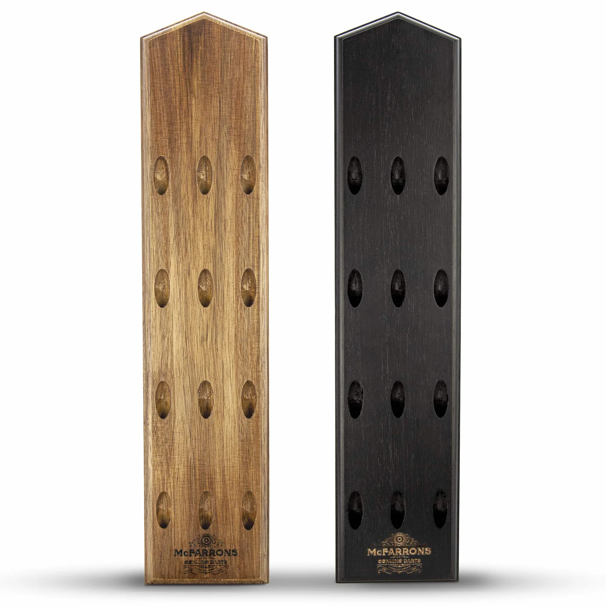 Porte Flèchettes en Bois pour 12 Fléchettes - Support Mural pour Steeldarts, Softdarts