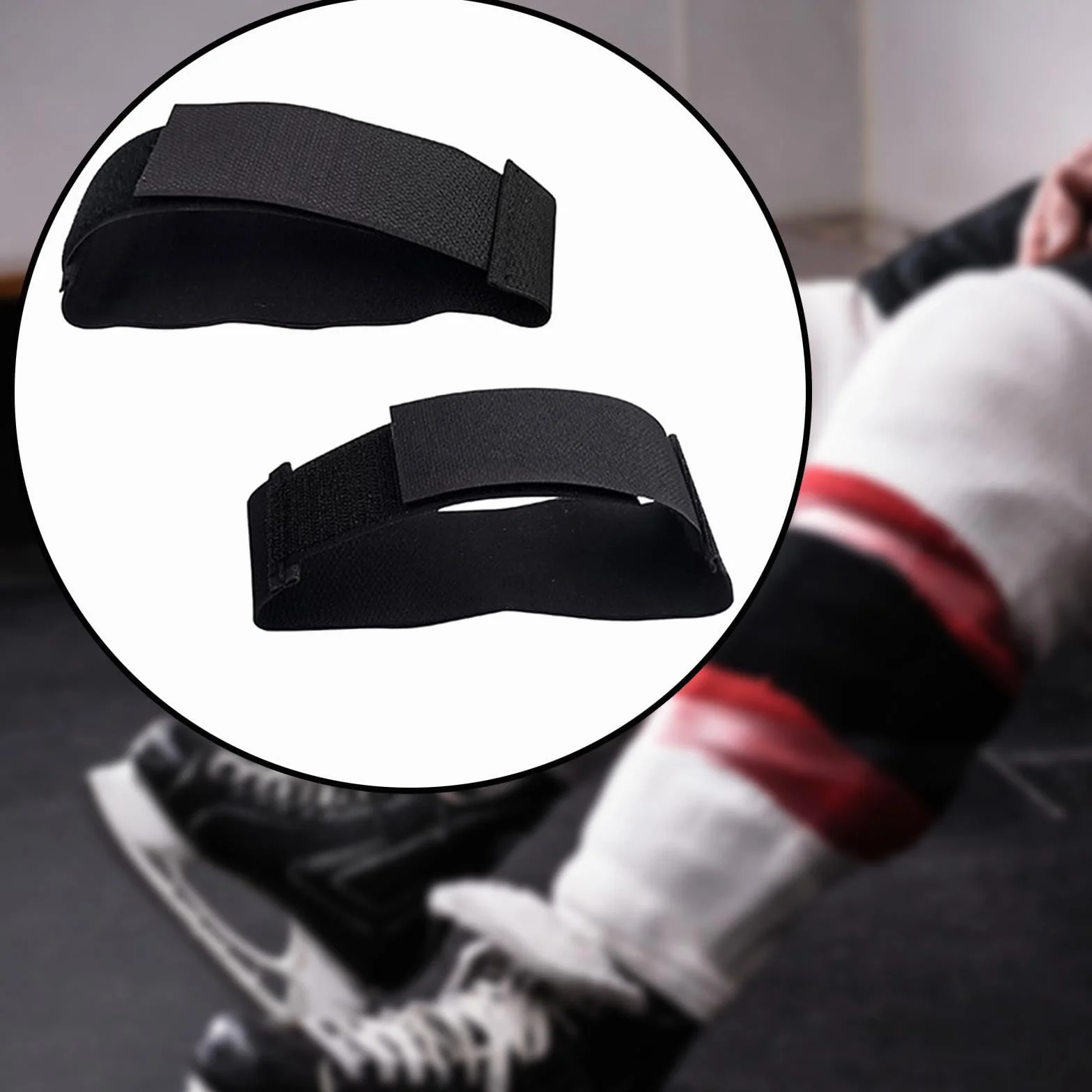 Sangle de jambe de hockey fixe pour chaussettes de football sur glace