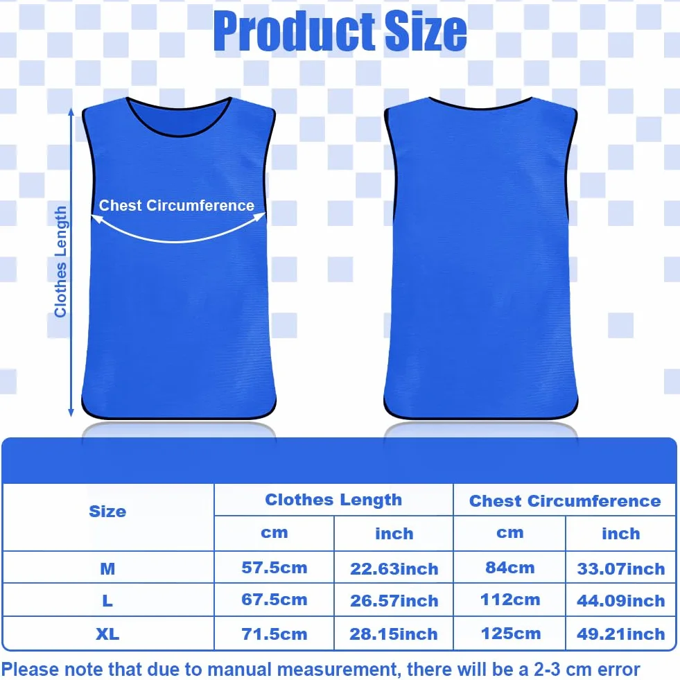 Chasubles d'Entraînement Sport Adulte/Enfant, Gilet de Football Maille Scrimmage Training Respirant Dossard