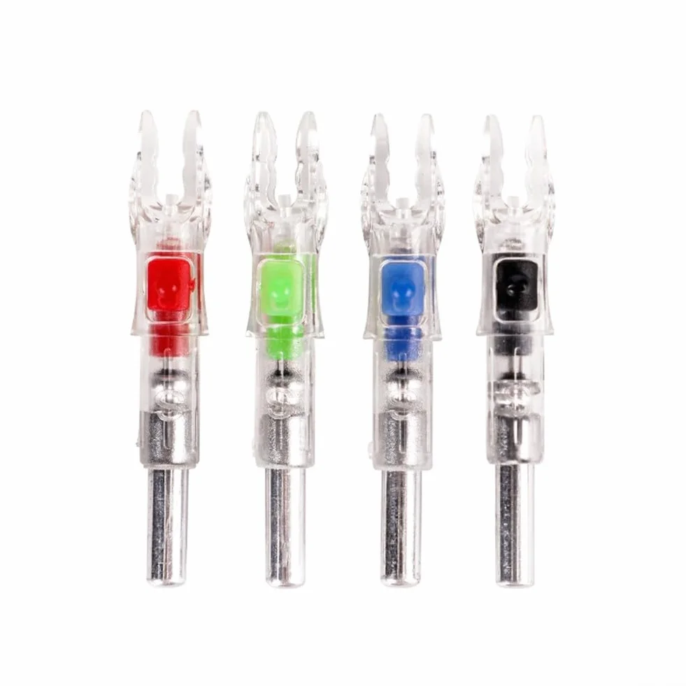 Encoches de flèche lumineuses LED lot de 3 pour tiges 6,2 mm rouge/vert/bleu/multicolore