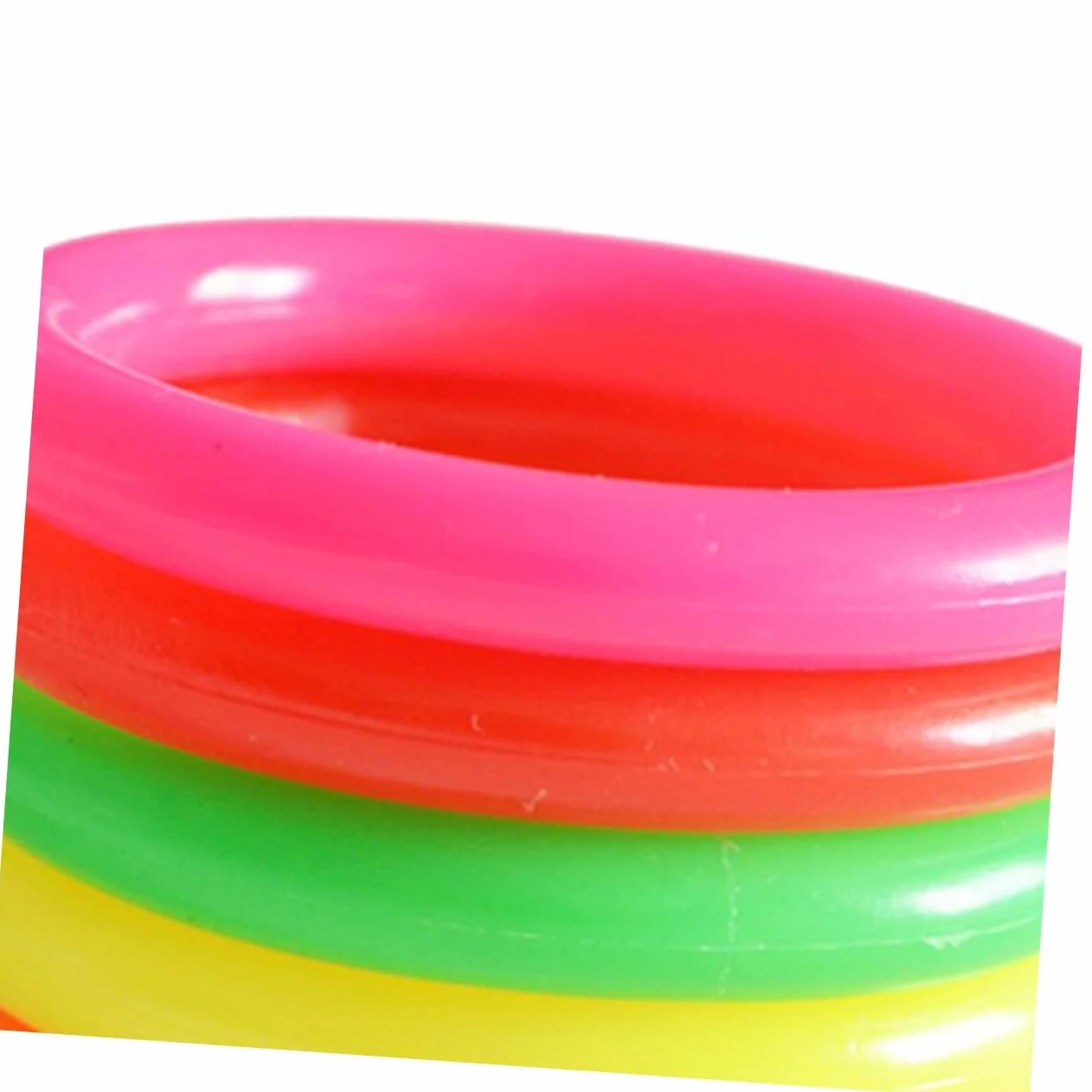 Toyvian Jeu d'Anneaux de Lancer en Plastique 24pces pour Garçons et Filles Jouet d'Exercice Extérieur