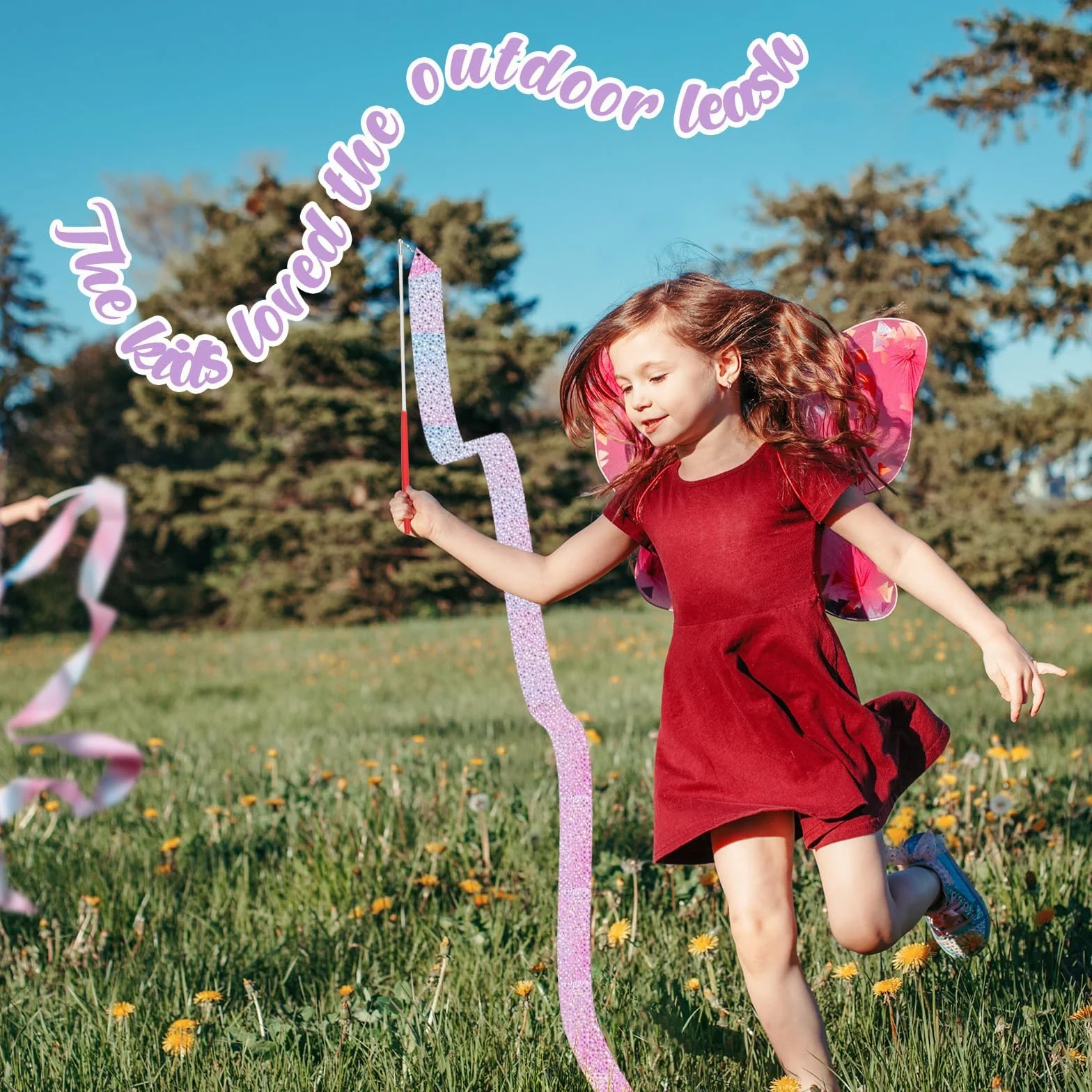 Ruban de Gymnastique 4m Scintillant avec Bâton Rotatif pour Danse Rythmique