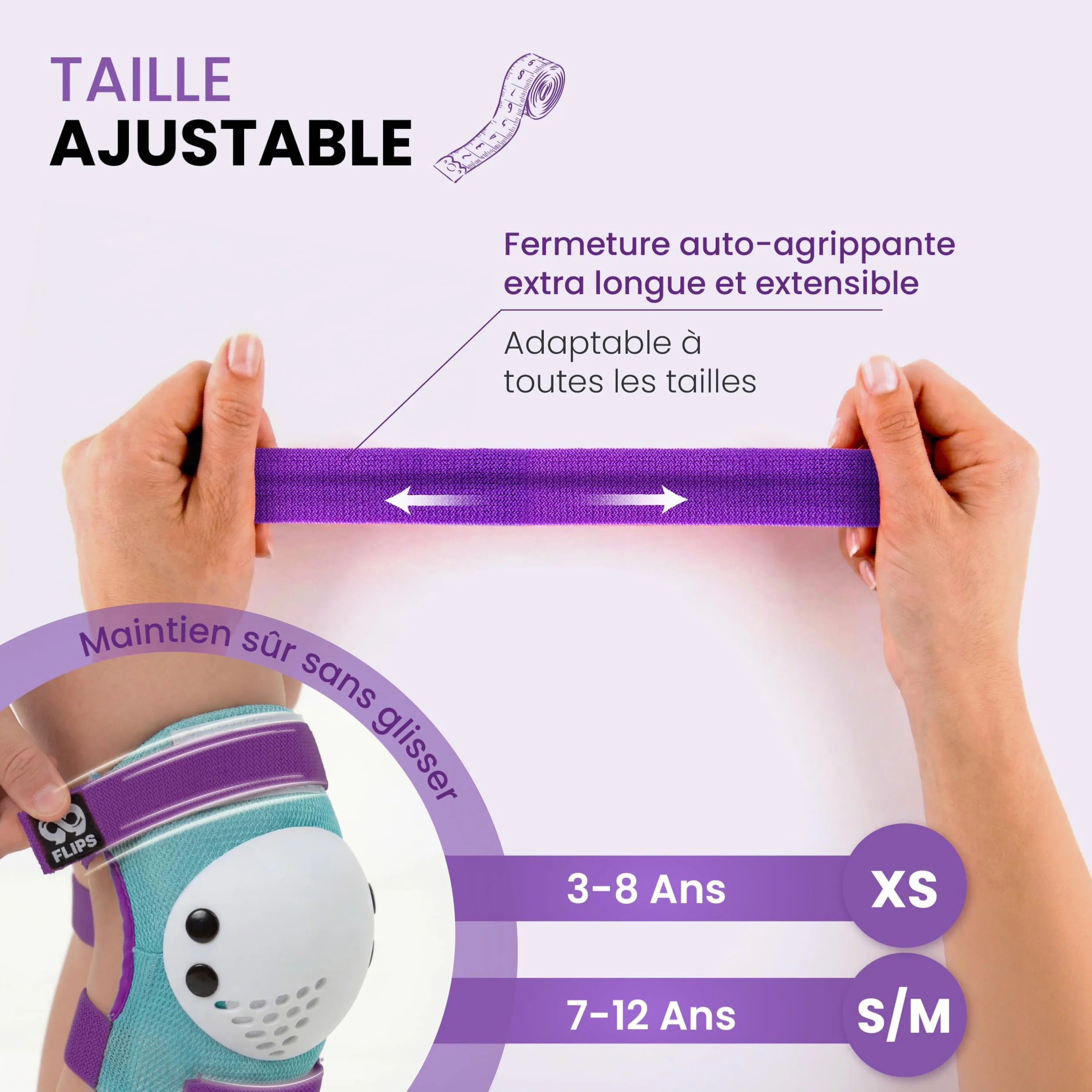99FLIPS Protection Roller Enfant Fille 3-12 Ans - Genouillère Coudières Protège-Poignets [6pcs] Skateboard Trotinette BMX