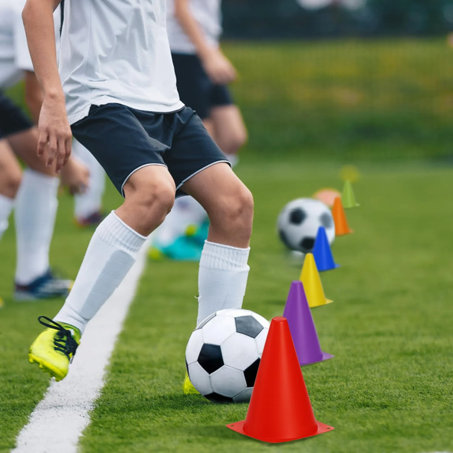 Tebery Faswin 30 Pièces Cônes de Signalisation en Plastique pour Sport Extérieur
