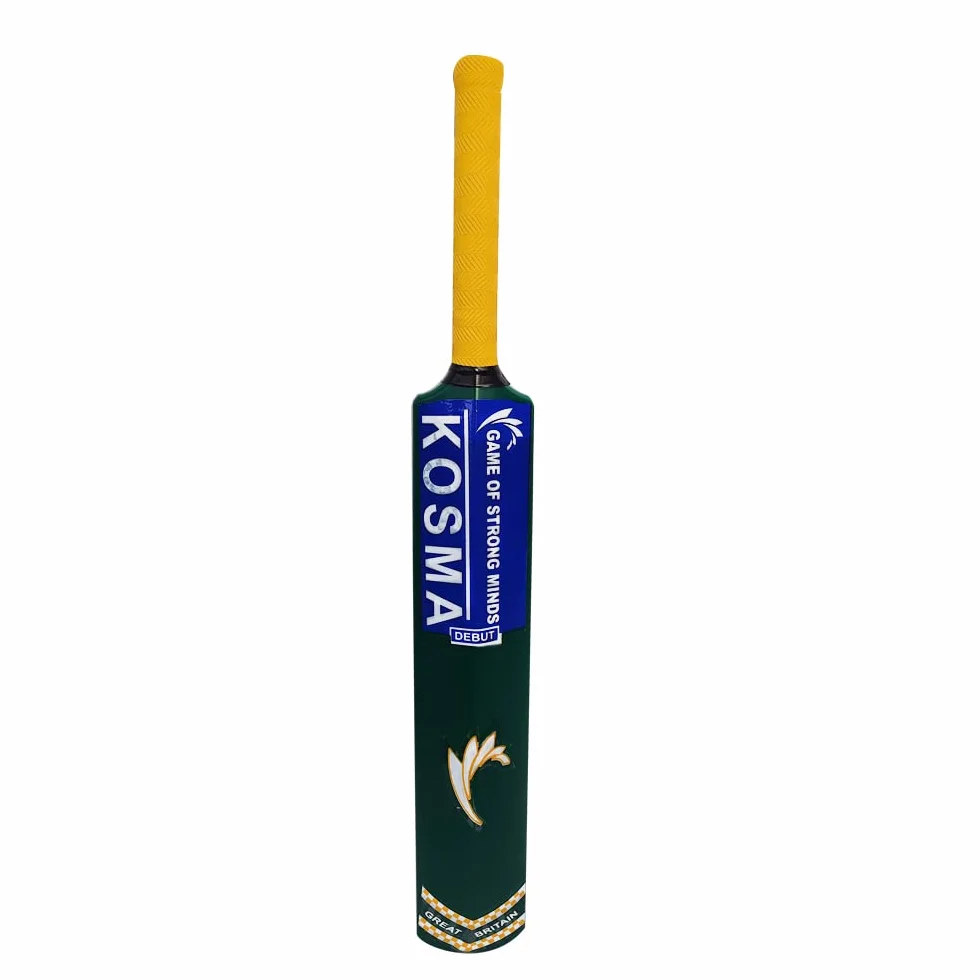 Kosma Batte de Cricket Jeunesse Unisexe Vert/Jaune Junior