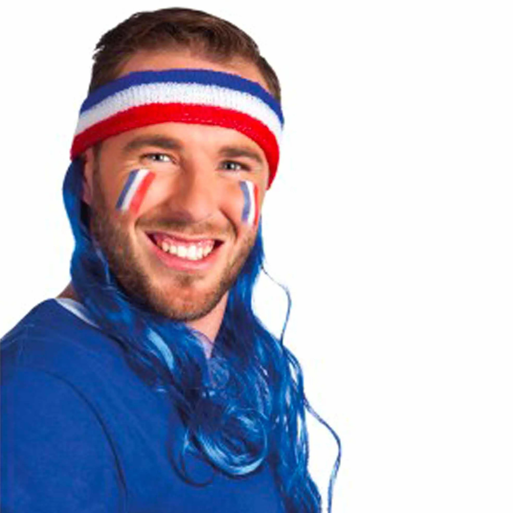 THE REPLICANT Stick Maquillage France Bleu Blanc Rouge Peinture Faciale Supporter Tricolore 4,5 x 3 x 1 cm